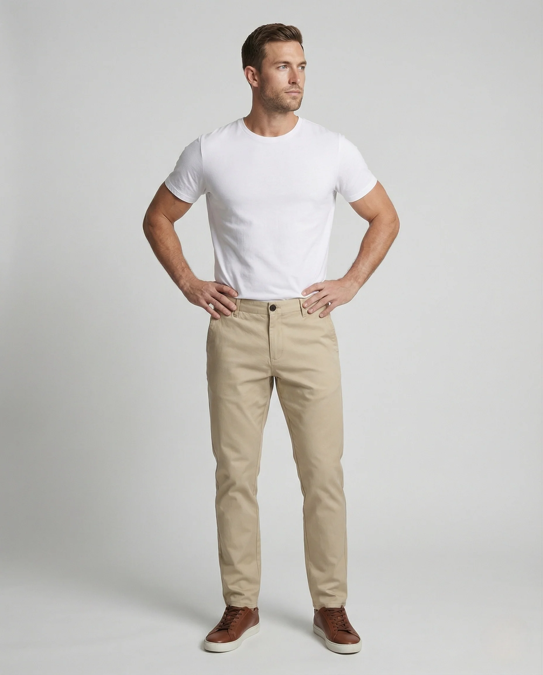 Chinohose Herren Baumwolle Stretch - Image 2
