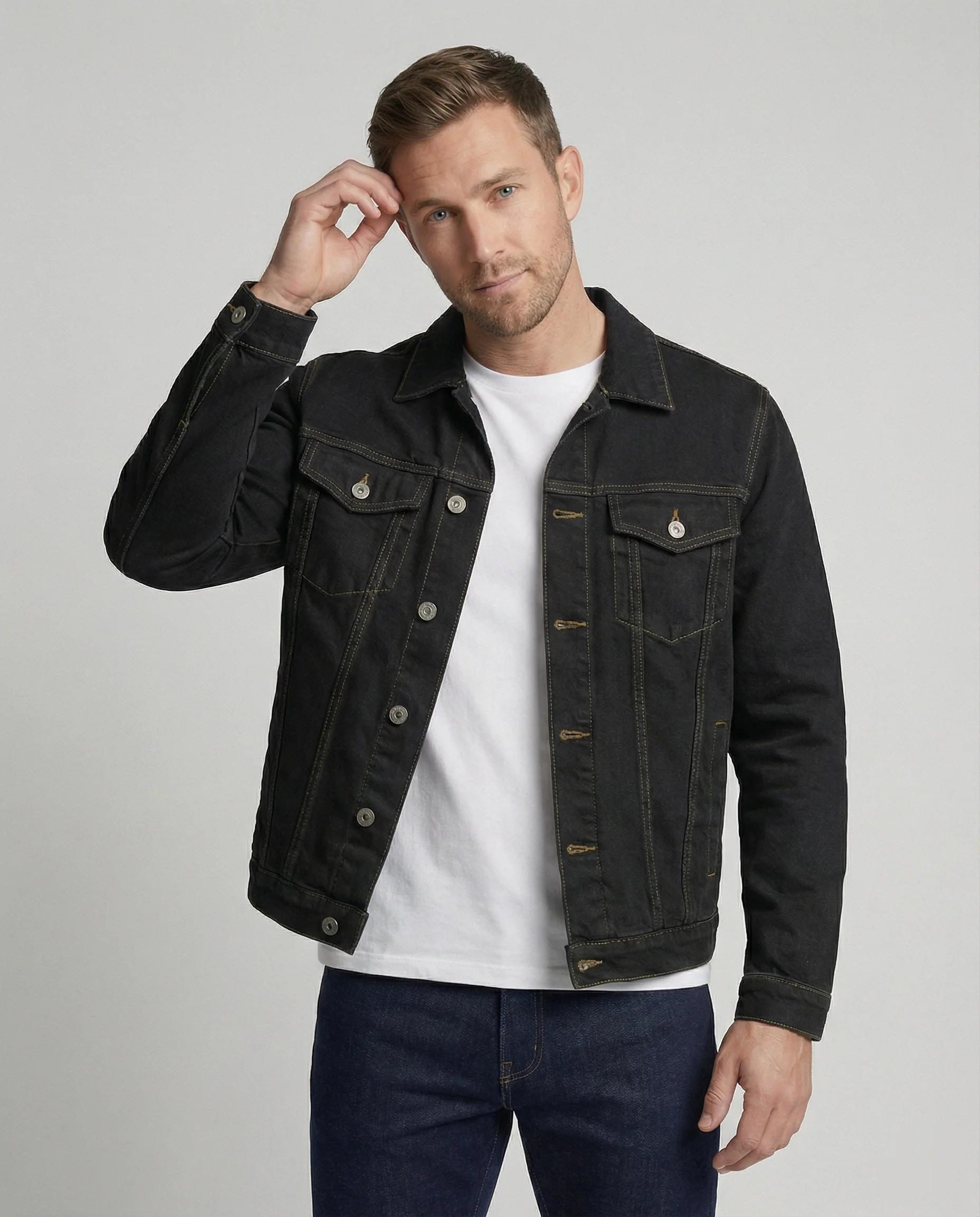 Herren Jeansjacke Trucker Klassisch - Image 5