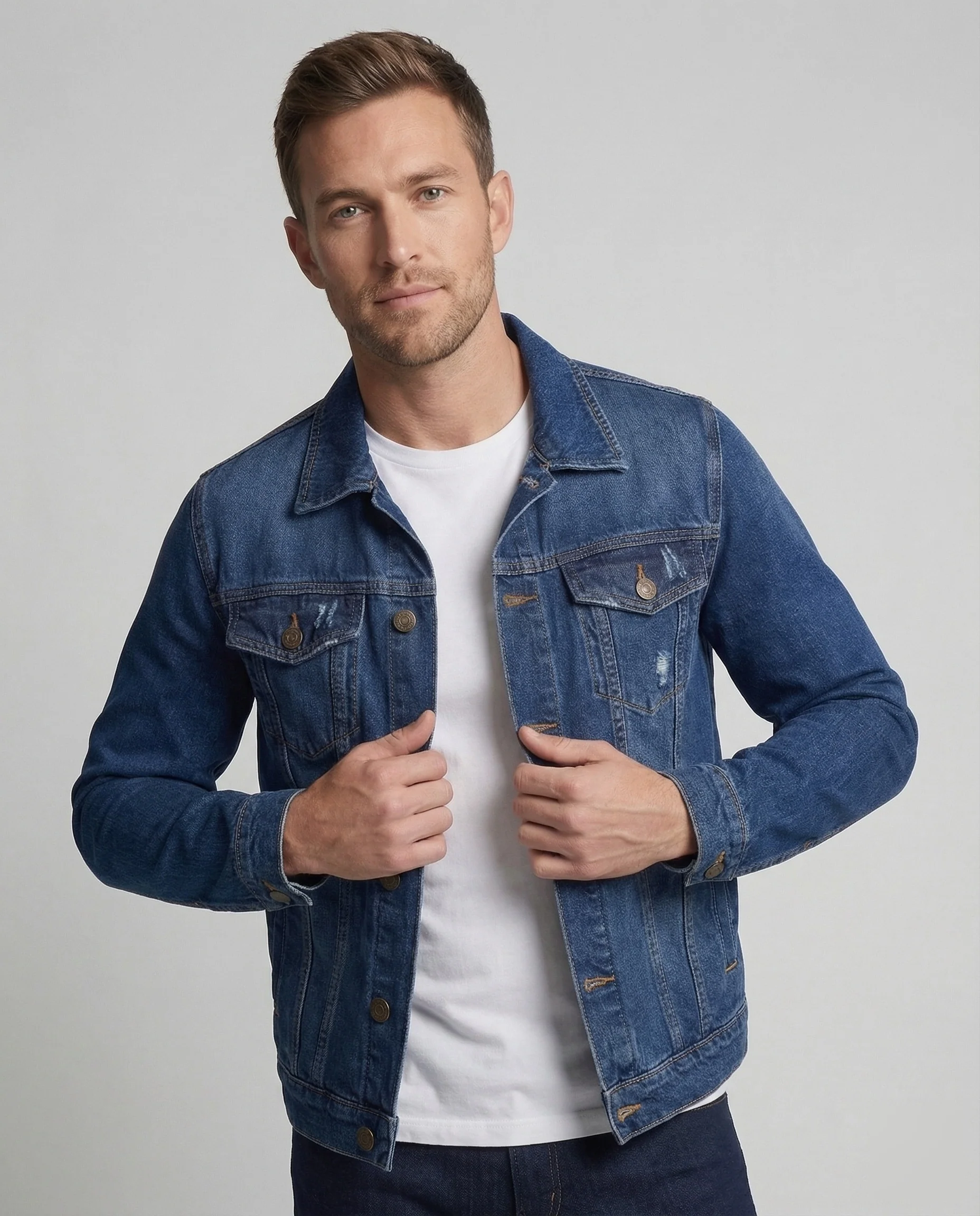 Herren Trucker Jeansjacke Klassisch - Image 2