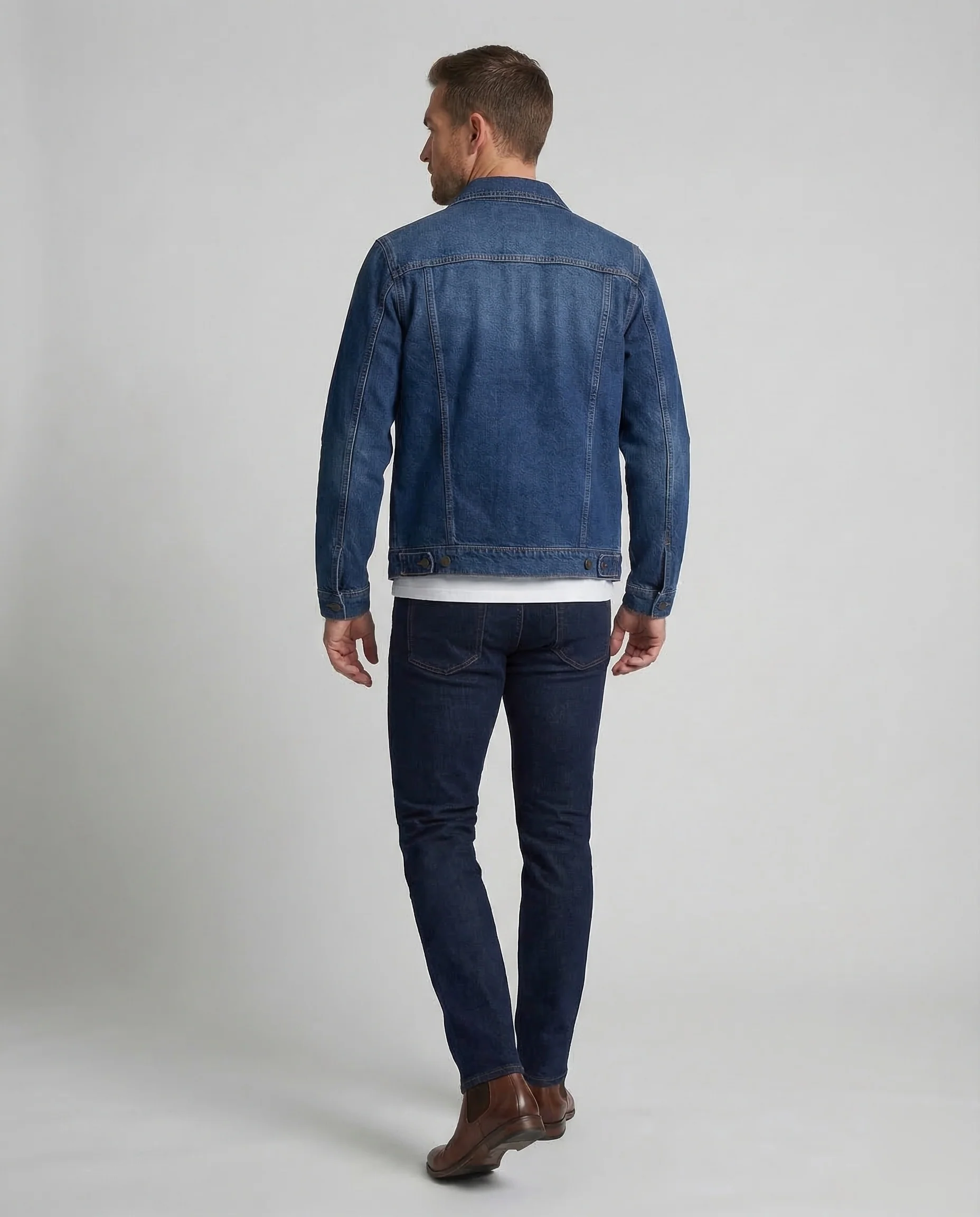 Herren Trucker Jeansjacke Klassisch - Image 4