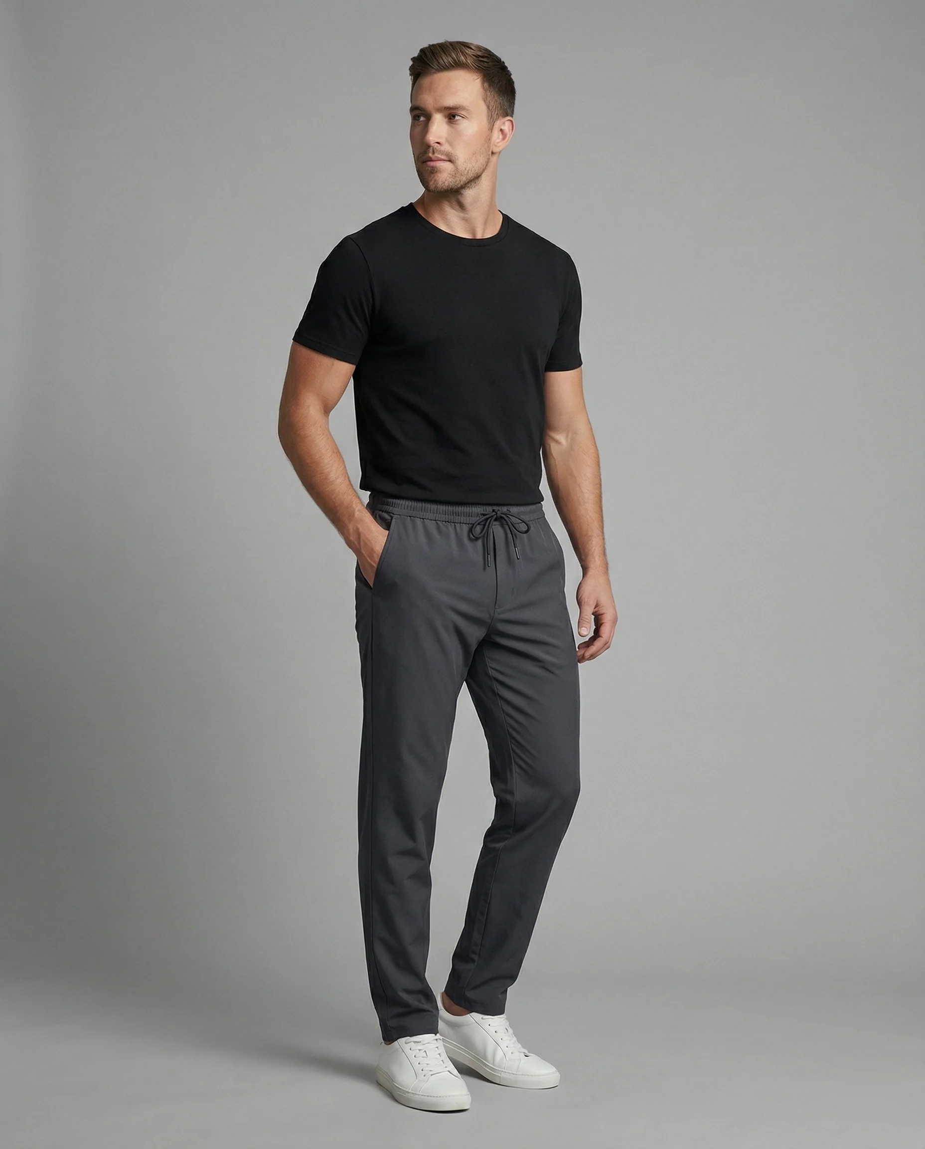 Herren Chinohose elastisch mit Tunnelzug - Image 7