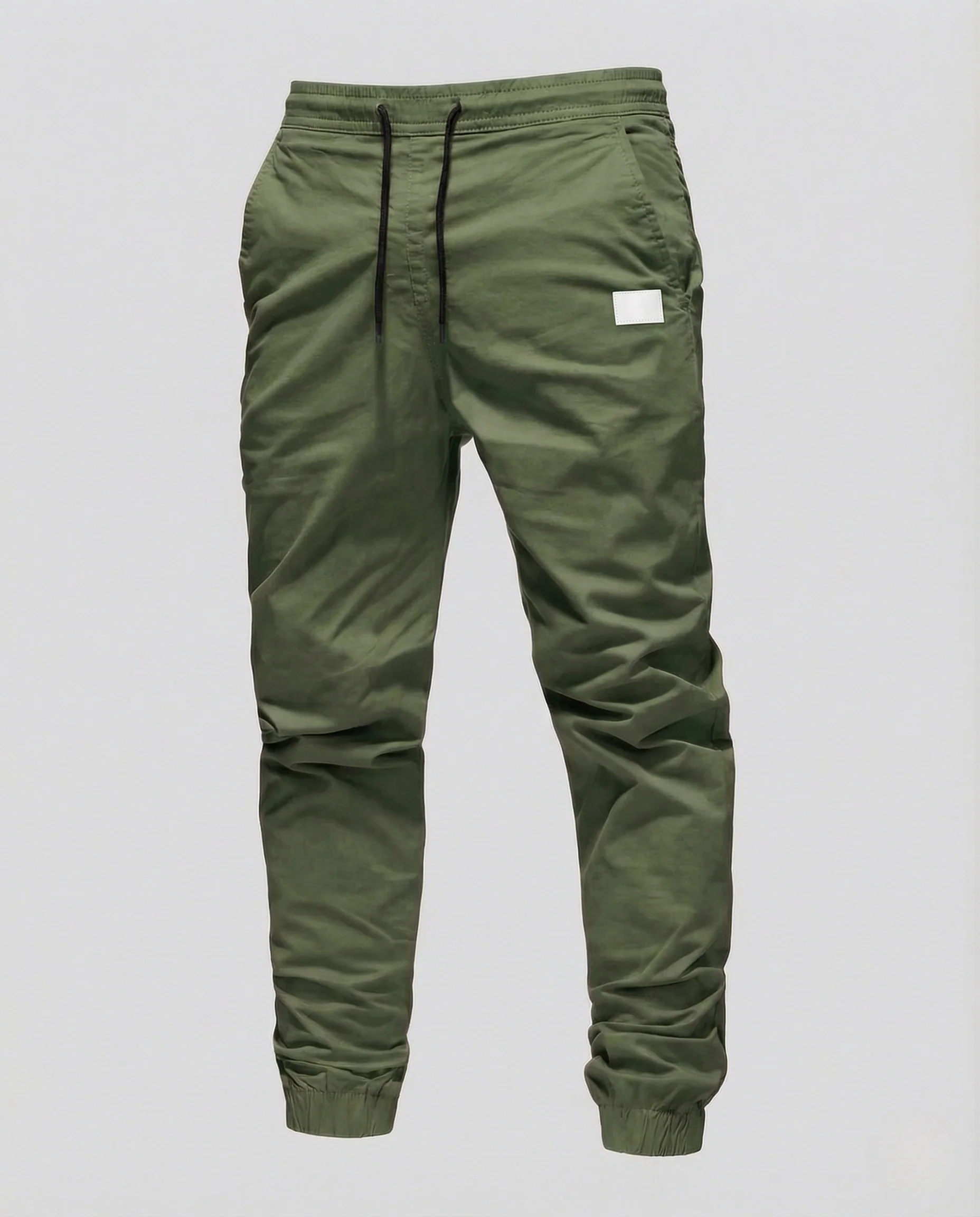 Herren Twill Jogginghose mit Tunnelzug & elastischem Saum - Image 6