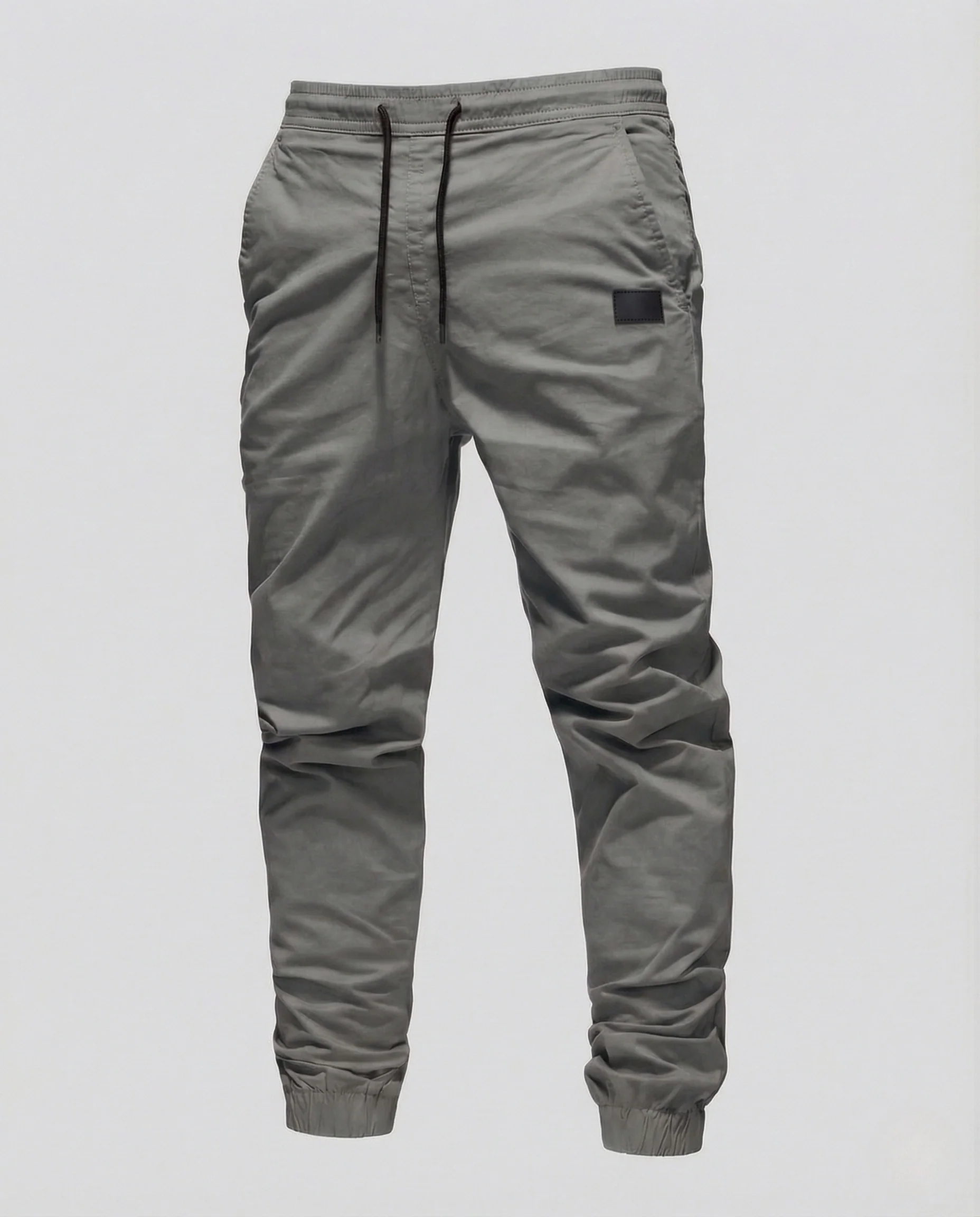 Herren Twill Jogginghose mit Tunnelzug & elastischem Saum - Image 7
