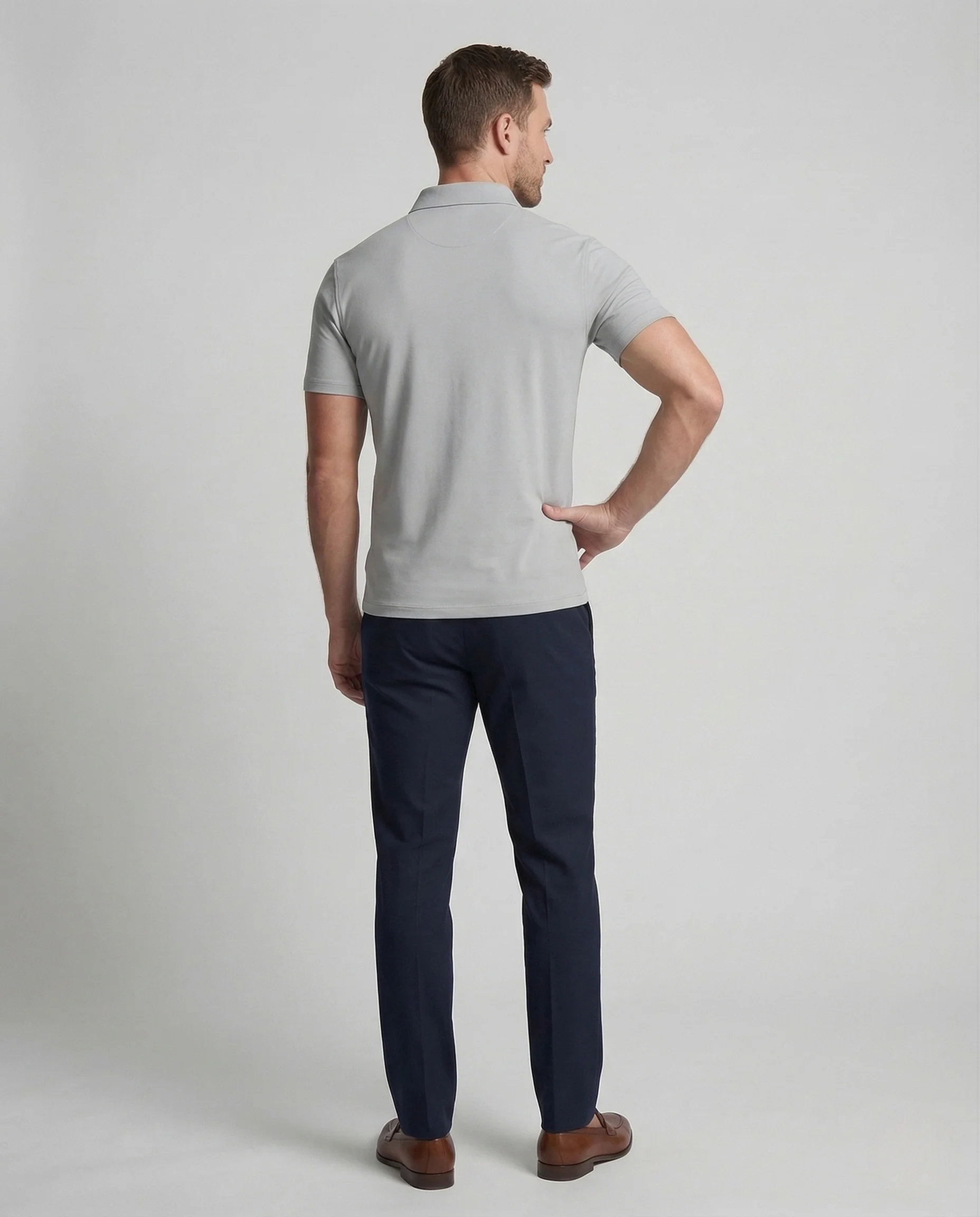Herren Stretch Poloshirt figurbetont - Image 4