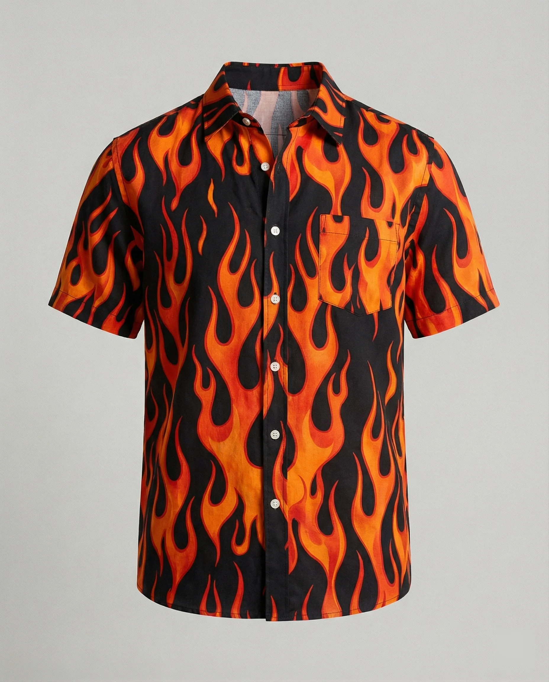 Kurzarm Hawaiihemd Herren Palmenprint - Image 33