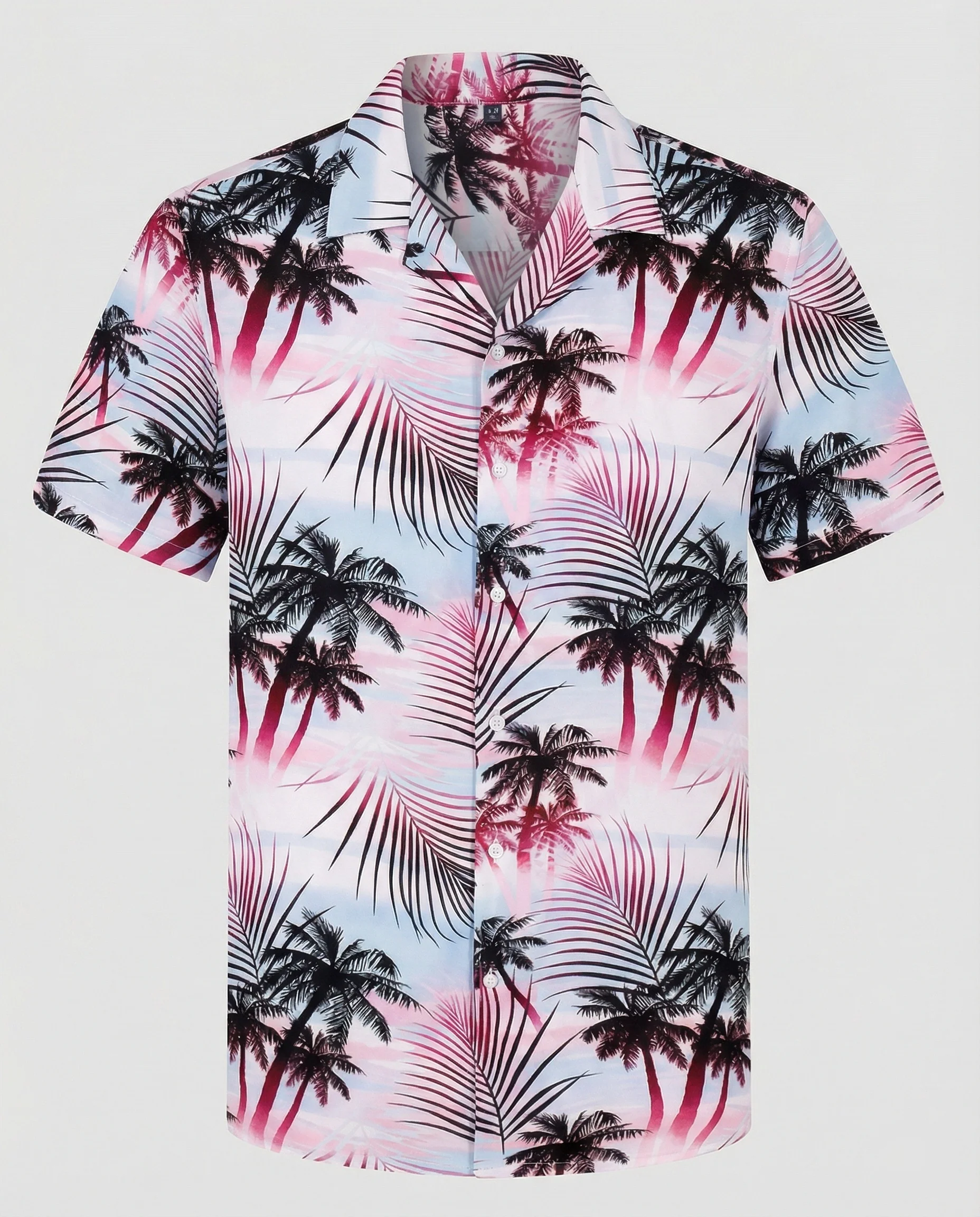 Kurzarm Hawaiihemd Herren Palmenprint - Image 5
