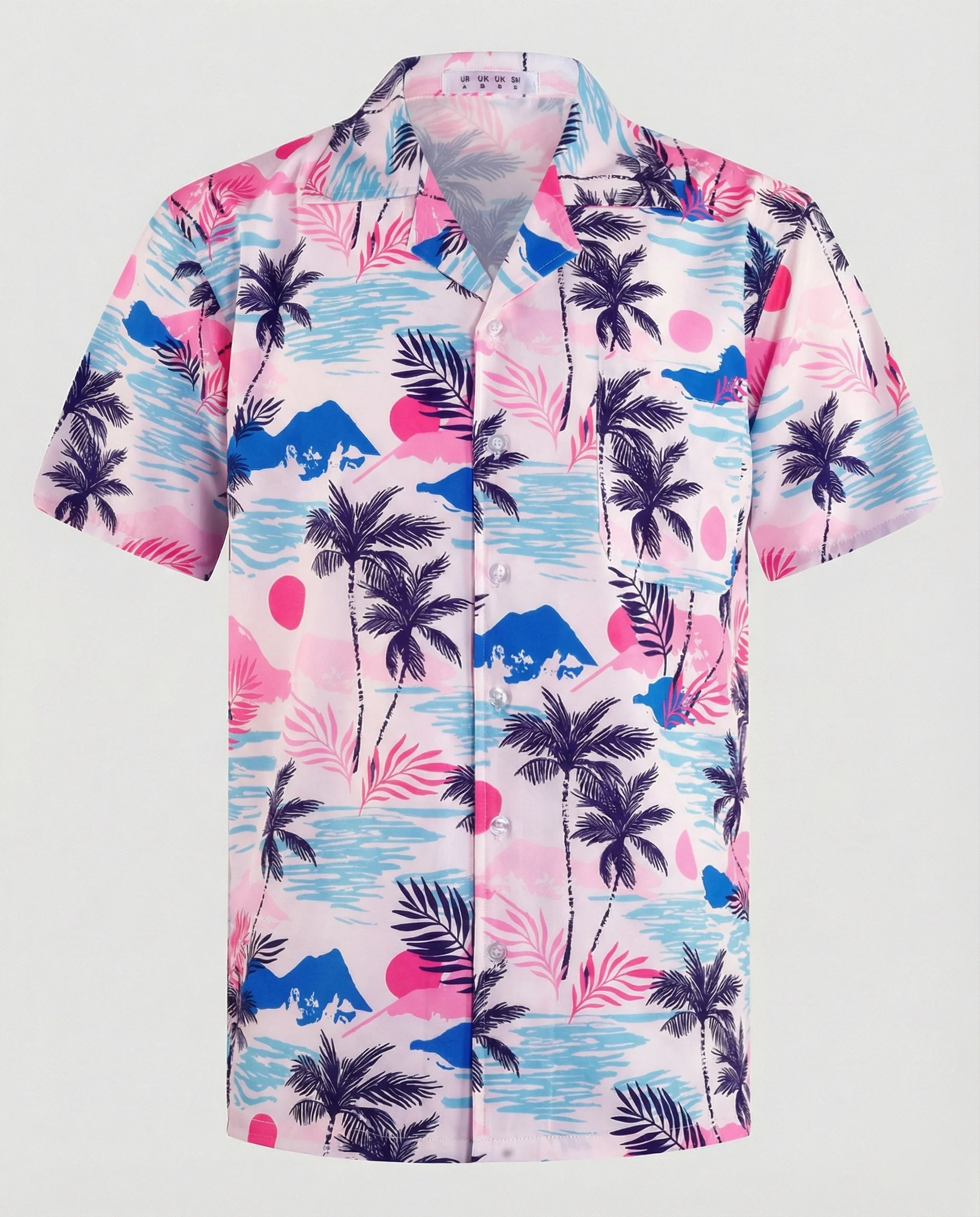 Kurzarm Hawaiihemd Herren Palmenprint - Image 9
