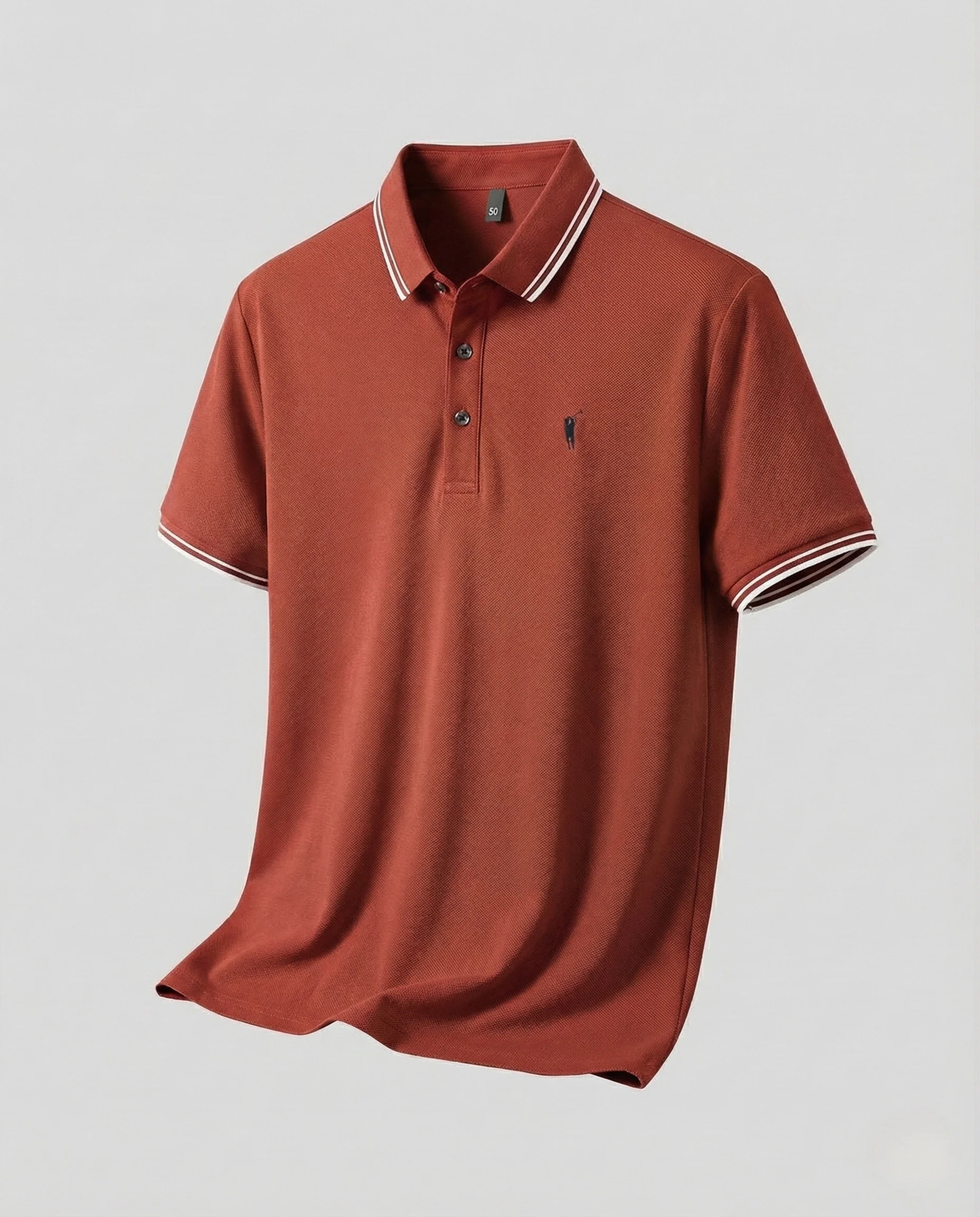 Herren Piqué Poloshirt mit Kontrastkragen - Image 10