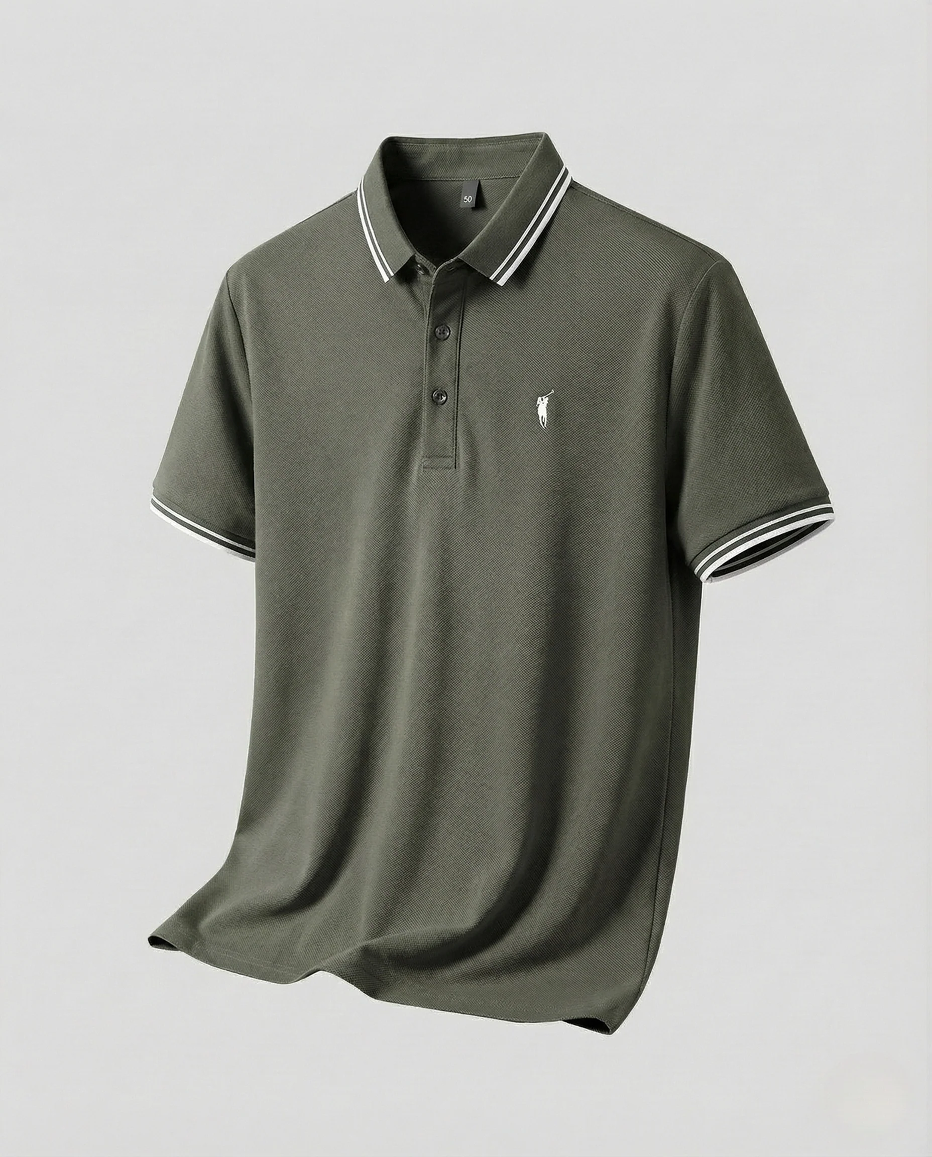 Herren Piqué Poloshirt mit Kontrastkragen - Image 8