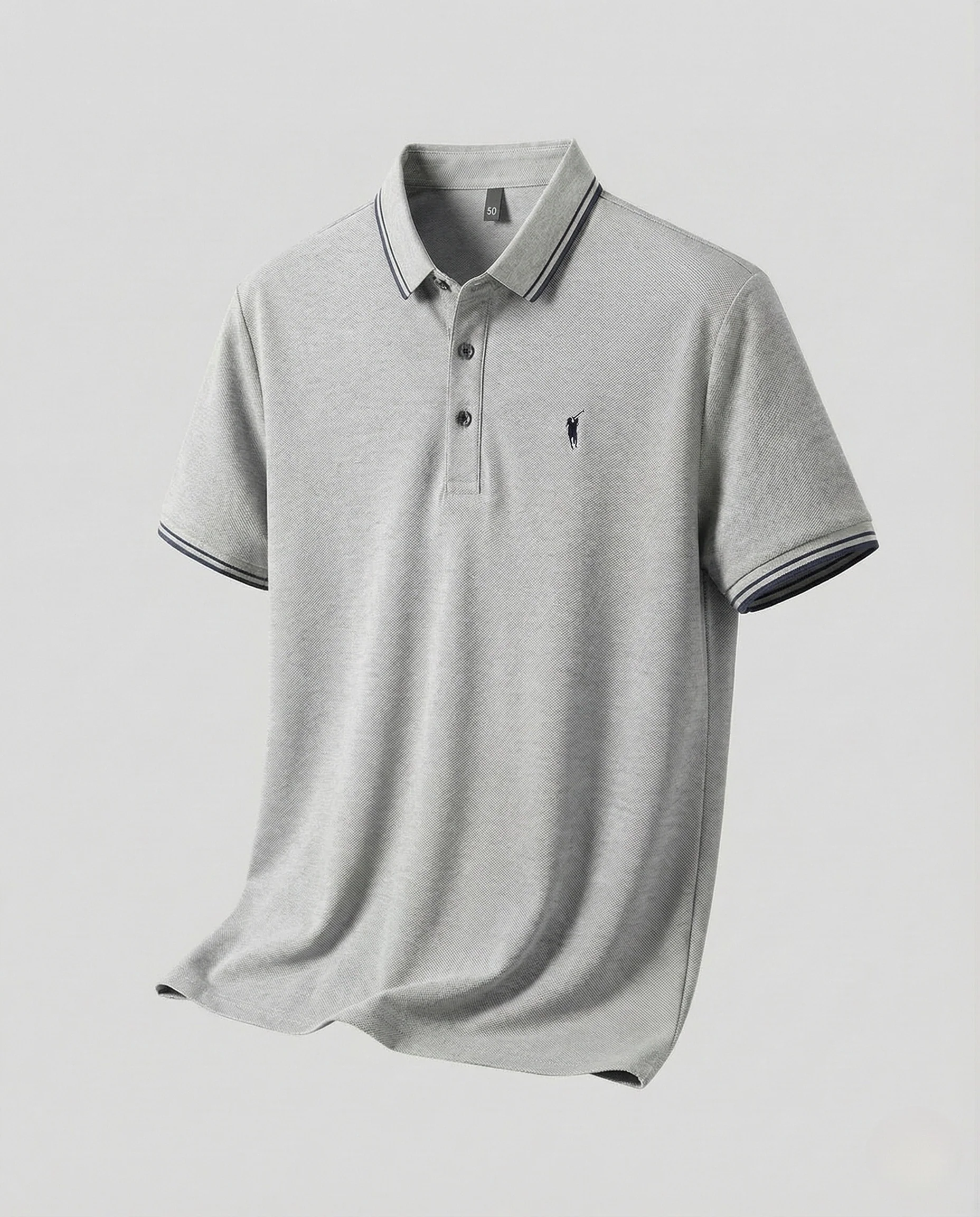 Herren Piqué Poloshirt mit Kontrastkragen - Image 9
