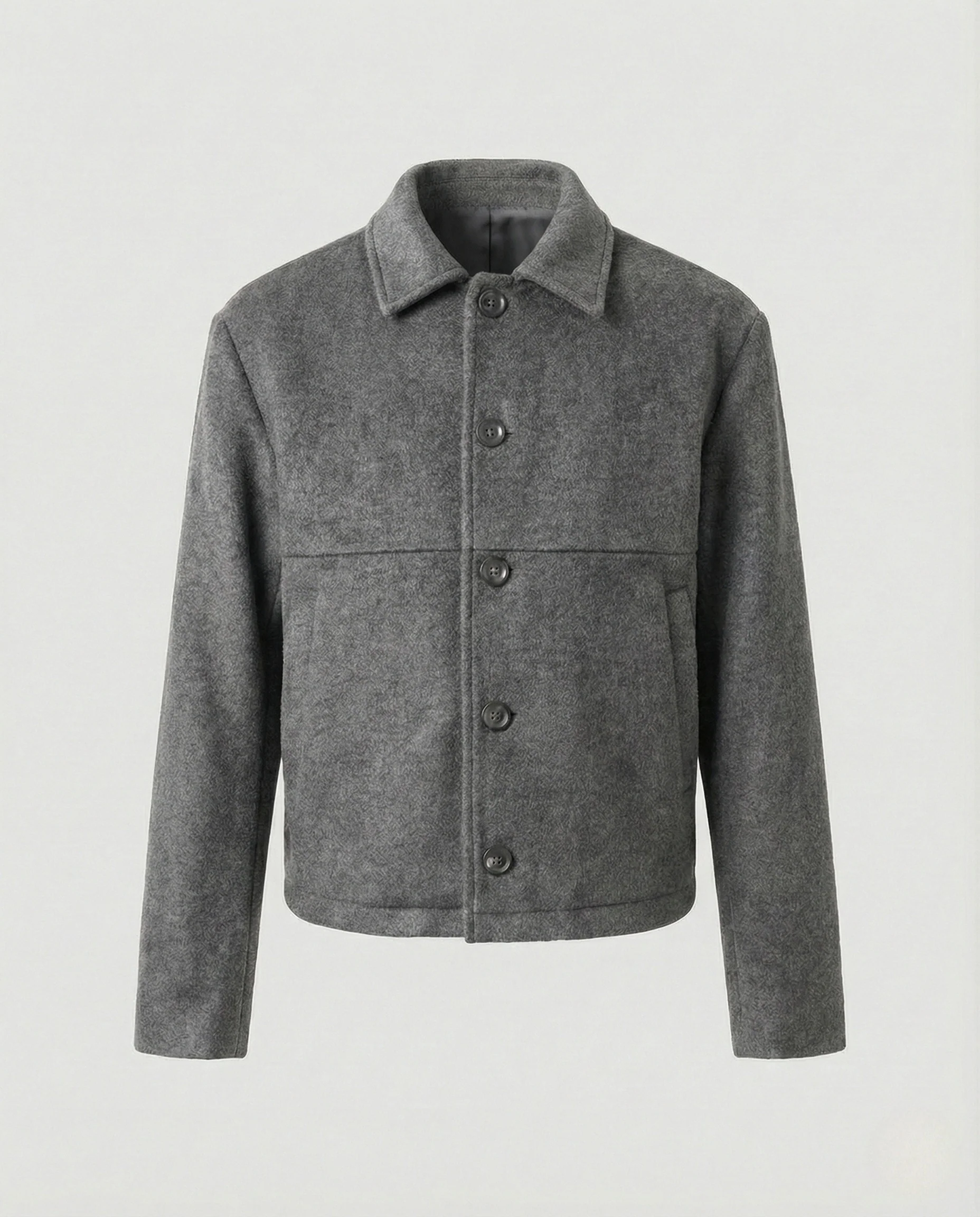 Wollmixjacke Kurz Mit Hemdkragen Herren - Image 6