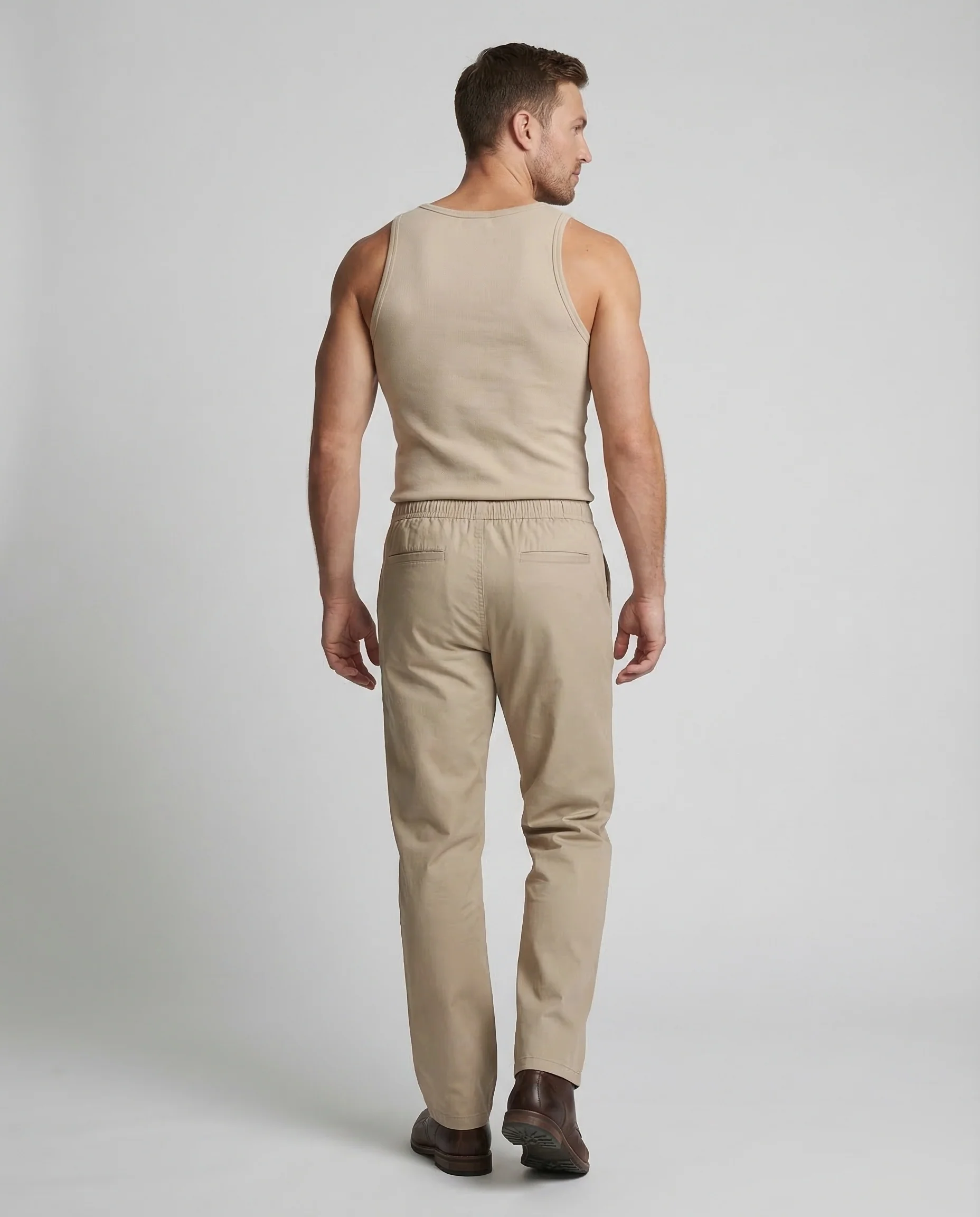 Herren Baumwollhose Elastikbund - Image 3