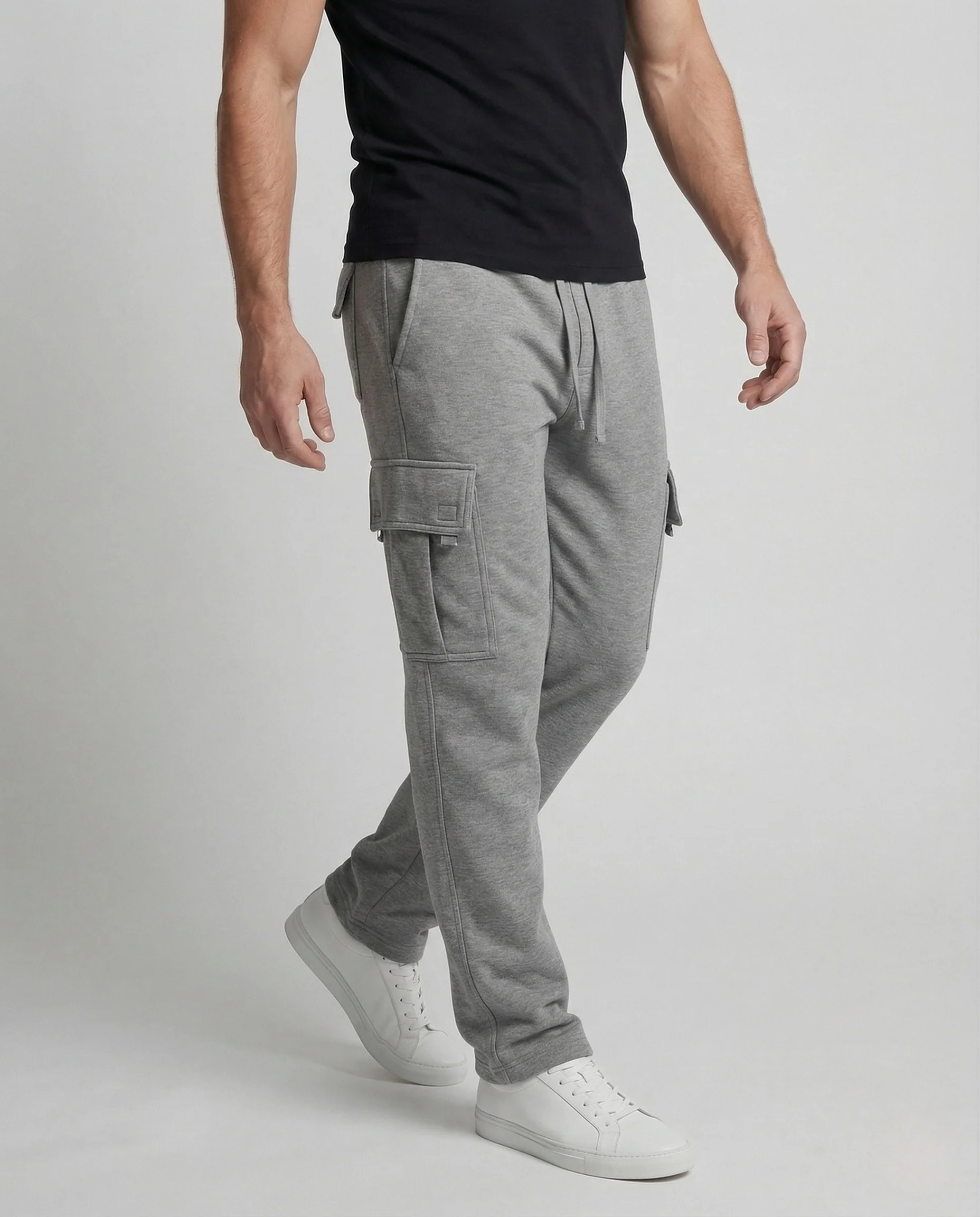 Herren Cargo Jogginghose Elastikbund - Image 2