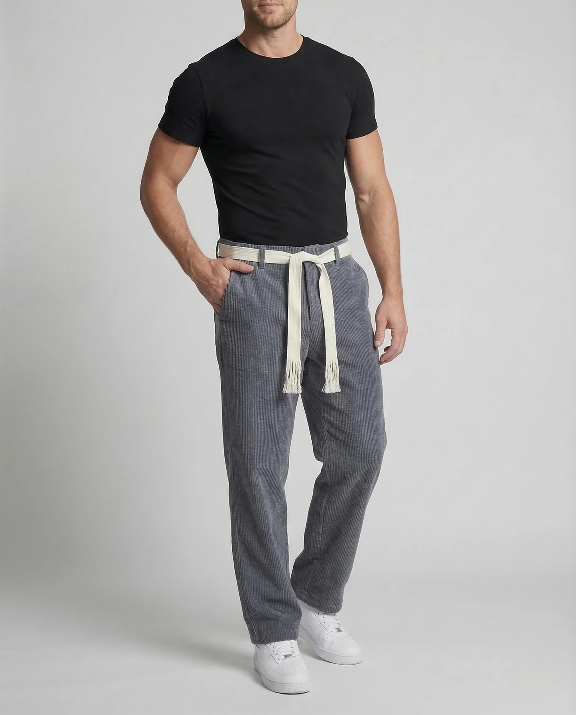 Herren Cordhose Weit Gerade - Image 2