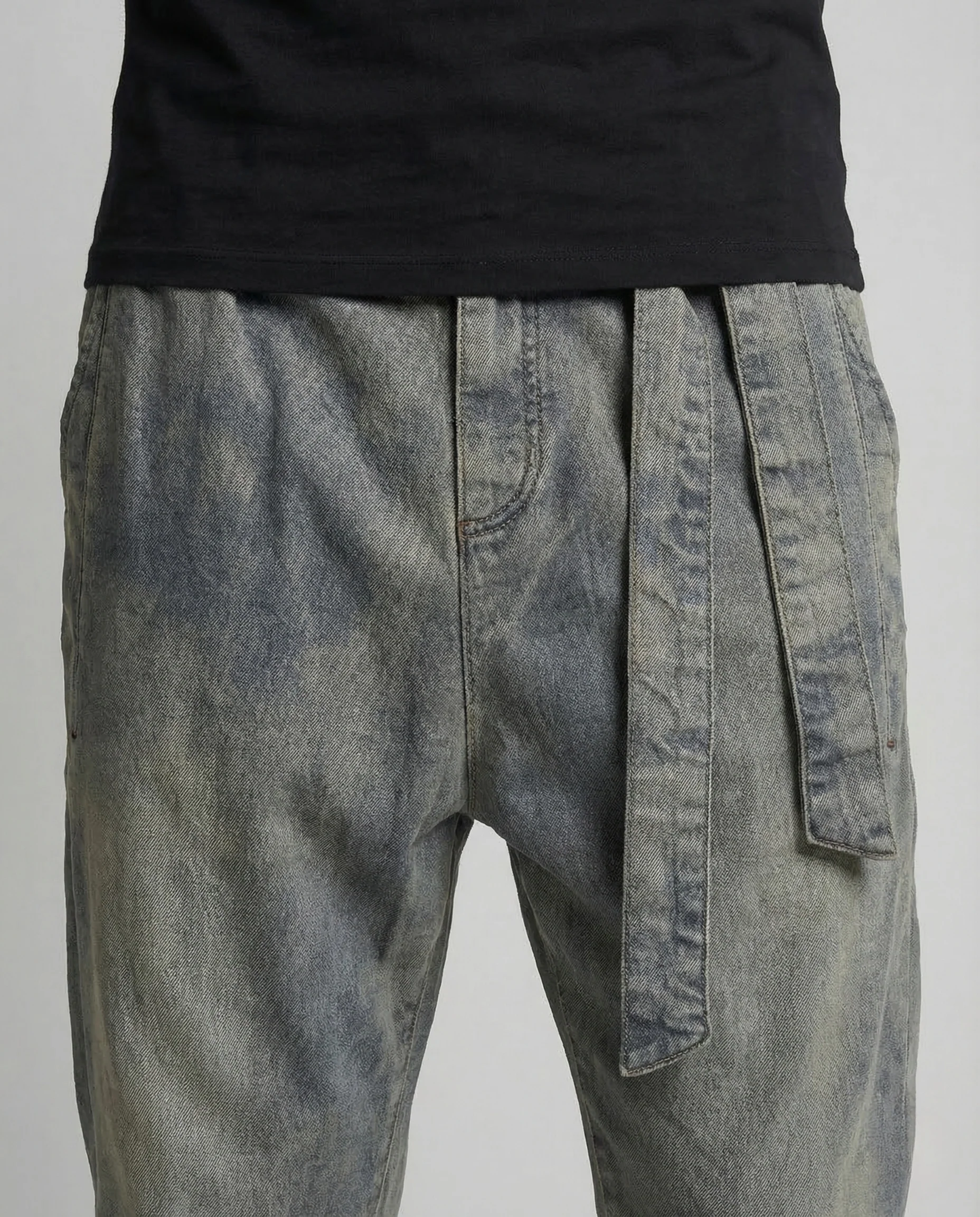 Herren Denim Haremshose Kordelbund - Image 3