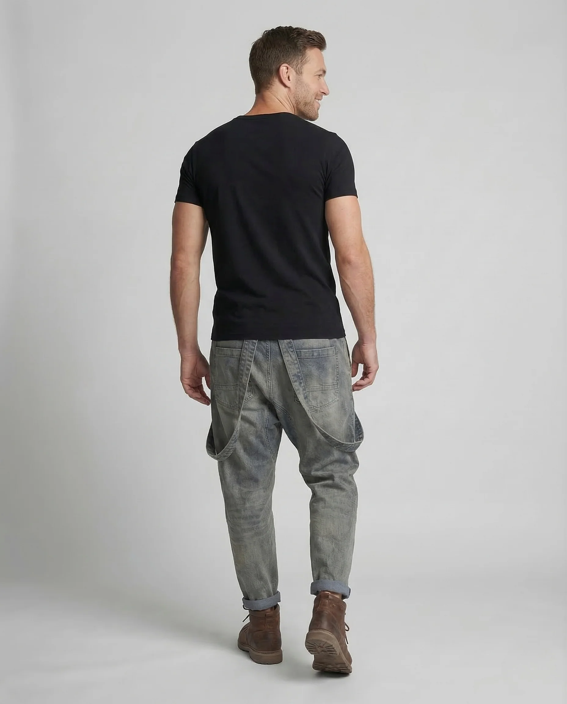 Herren Denim Haremshose Kordelbund - Image 4