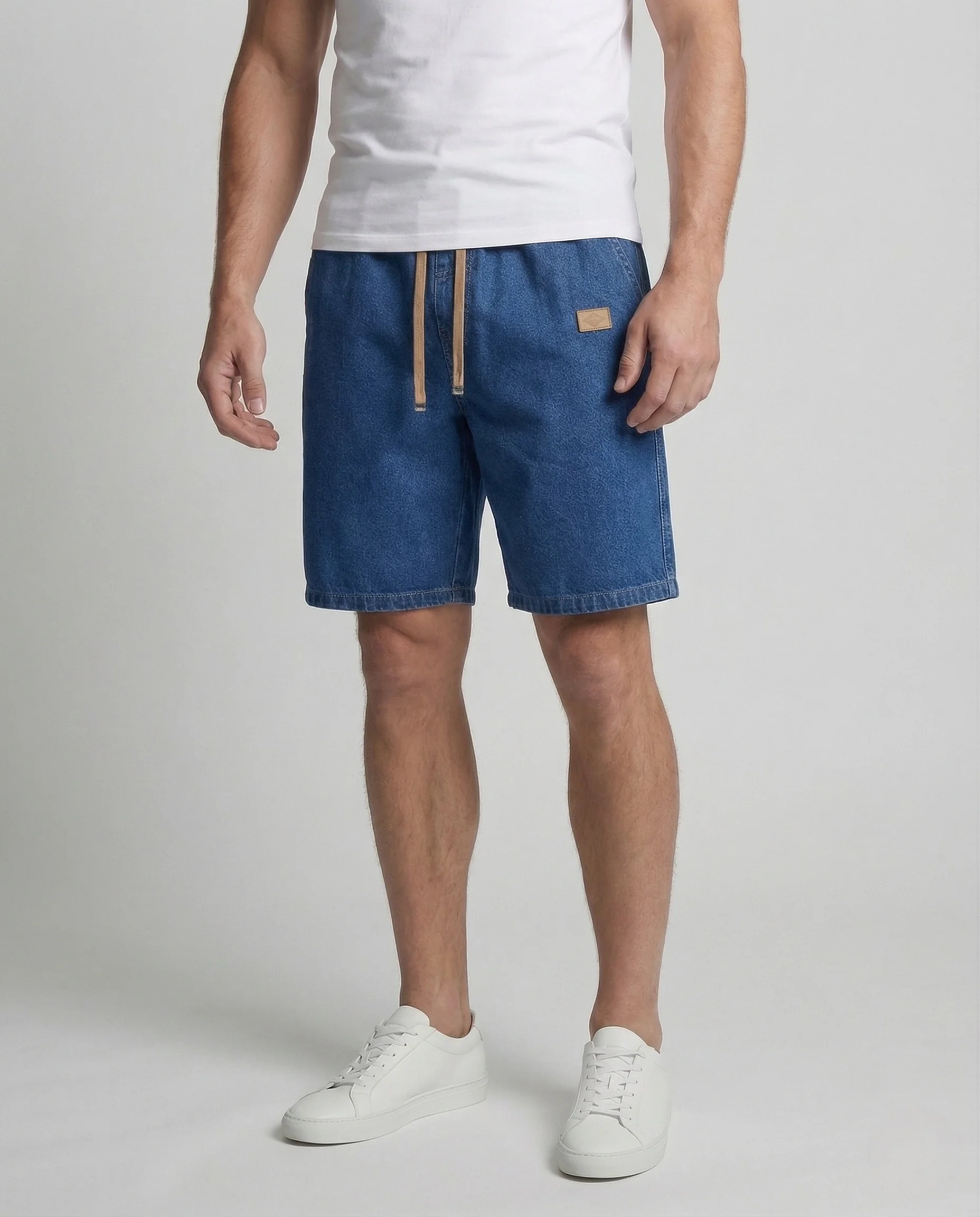 Herren Denim Shorts Tunnelzug - Image 2