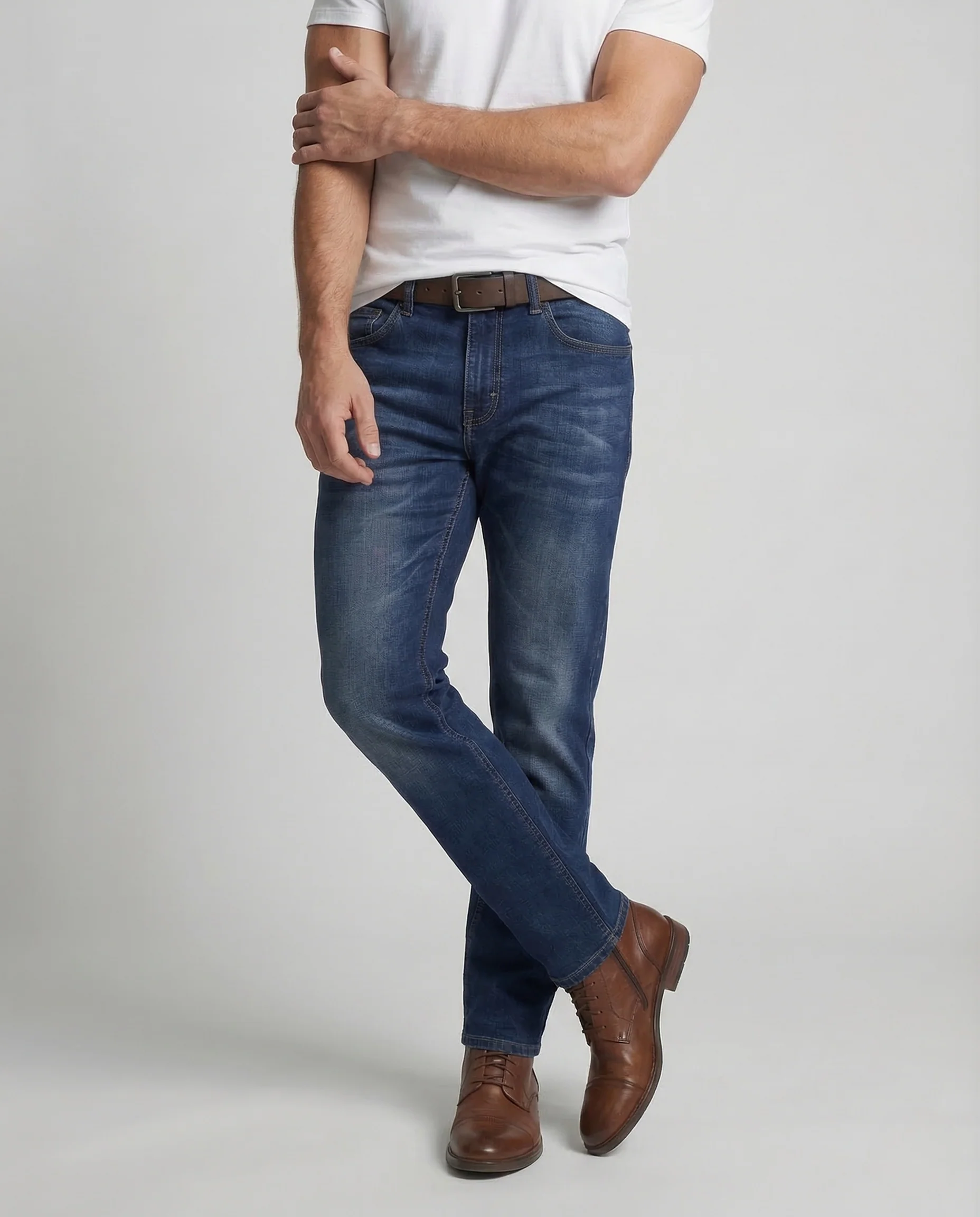 Herren Jeans Five Pocket Washed - Image 2