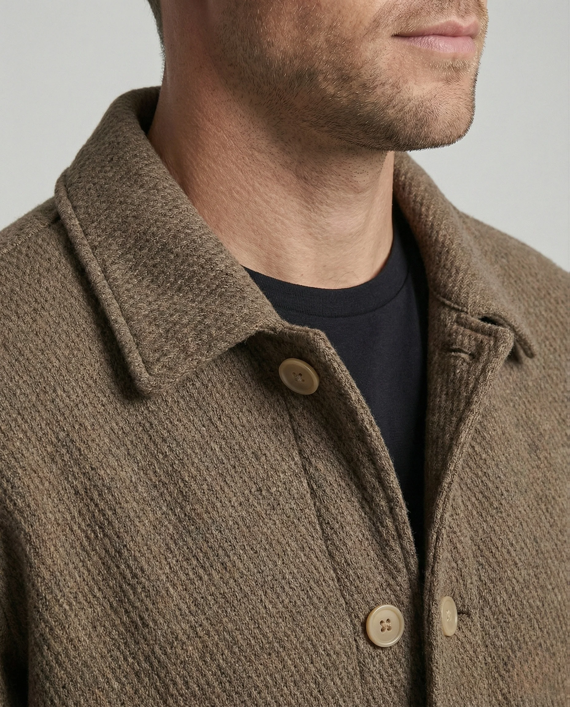 Freizeitkleidung Herren Hemdjacke Waffel - Image 3