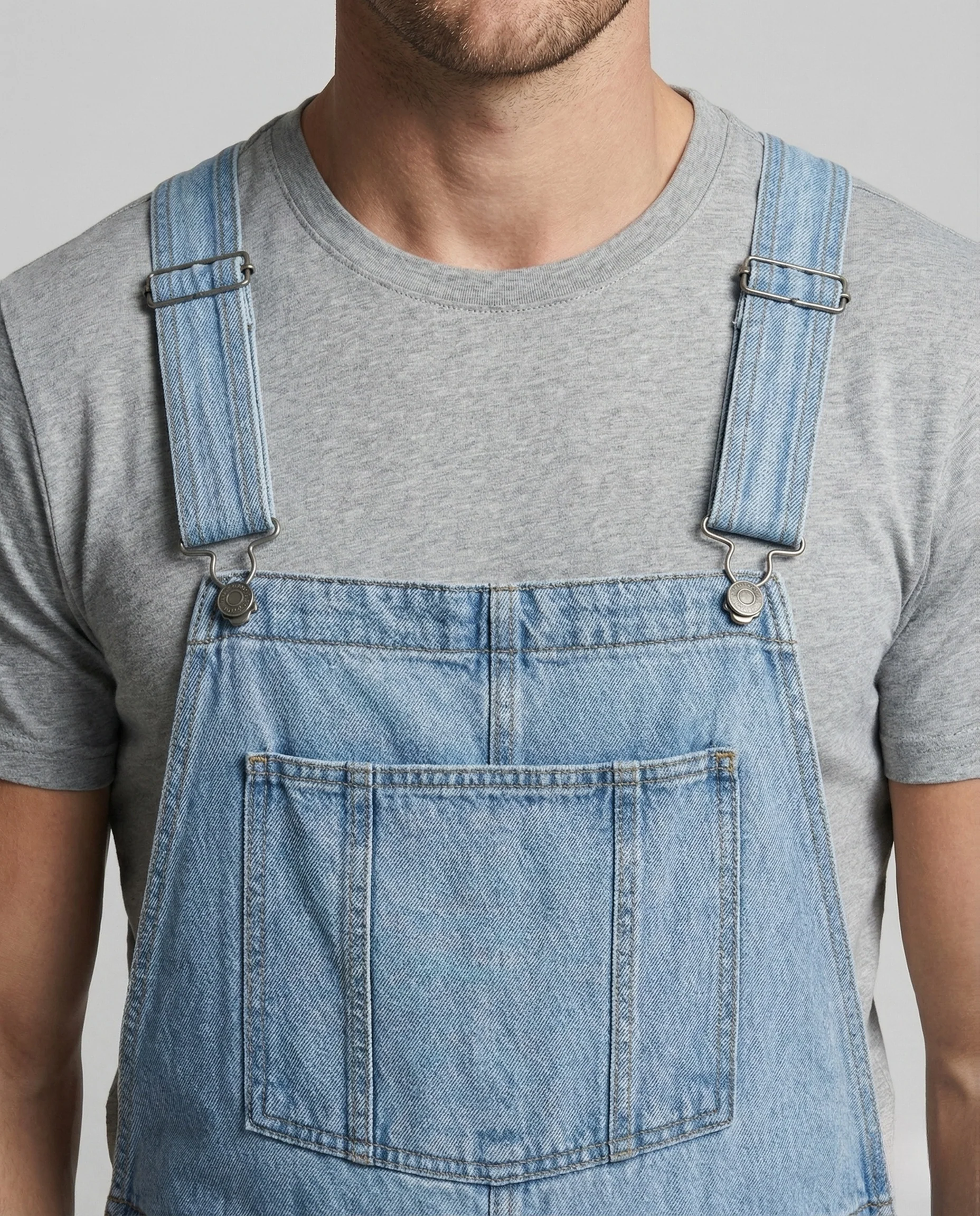 Herren Jeans Latzhose mit Mehrfachtaschen - Image 2