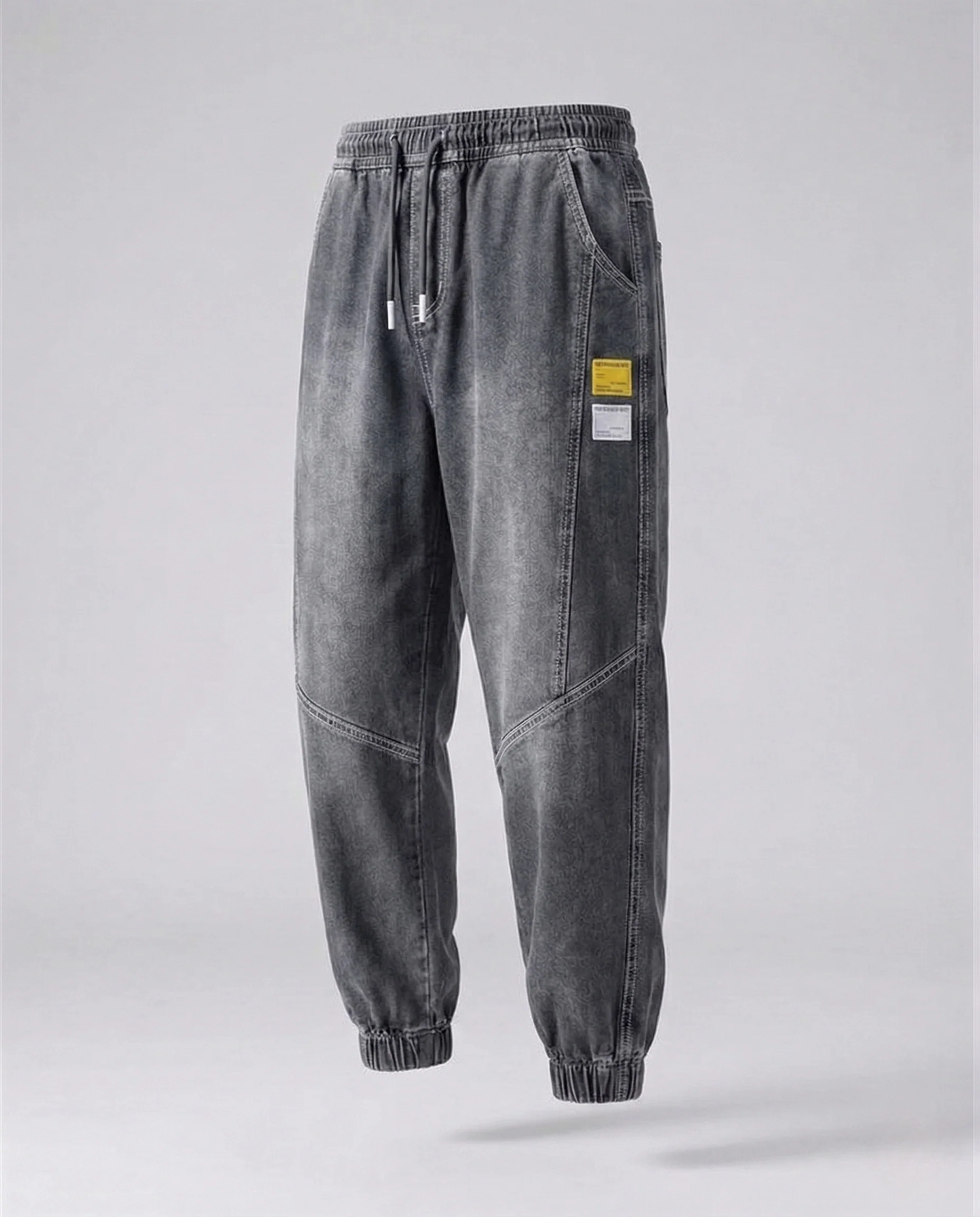 Herren Jeans Jogginghose mit Patch & Knieverstärkung - Image 7