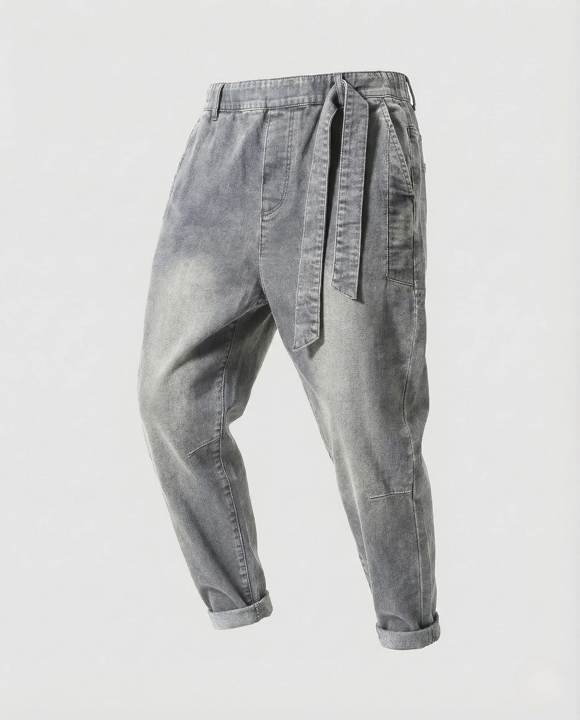 Herren Jeanshose Tapered Fit mit Elastischem Bund und Kordelzug - Image 6
