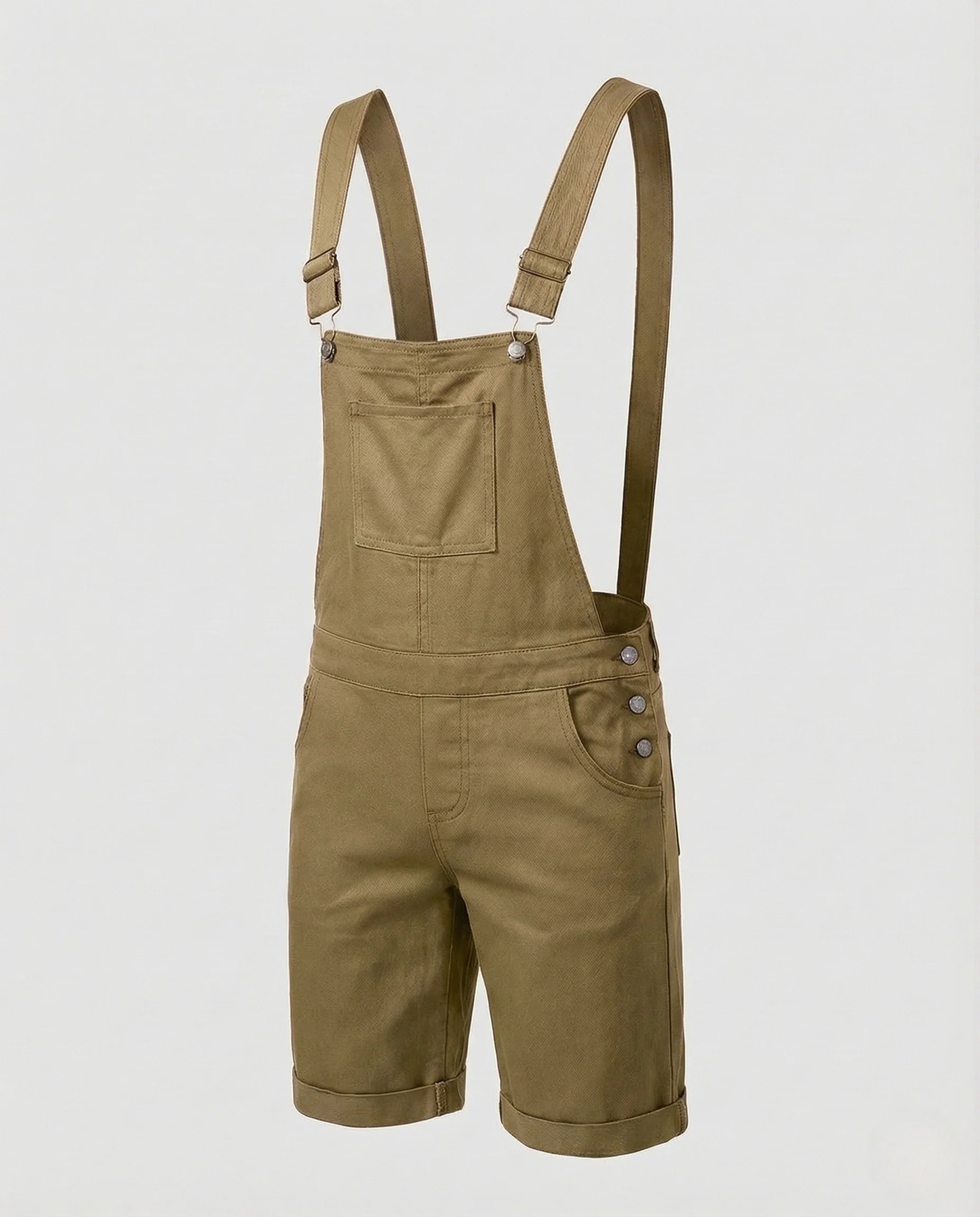 Herren Latzshorts Baumwollmix Verstellbare Träger - Image 6
