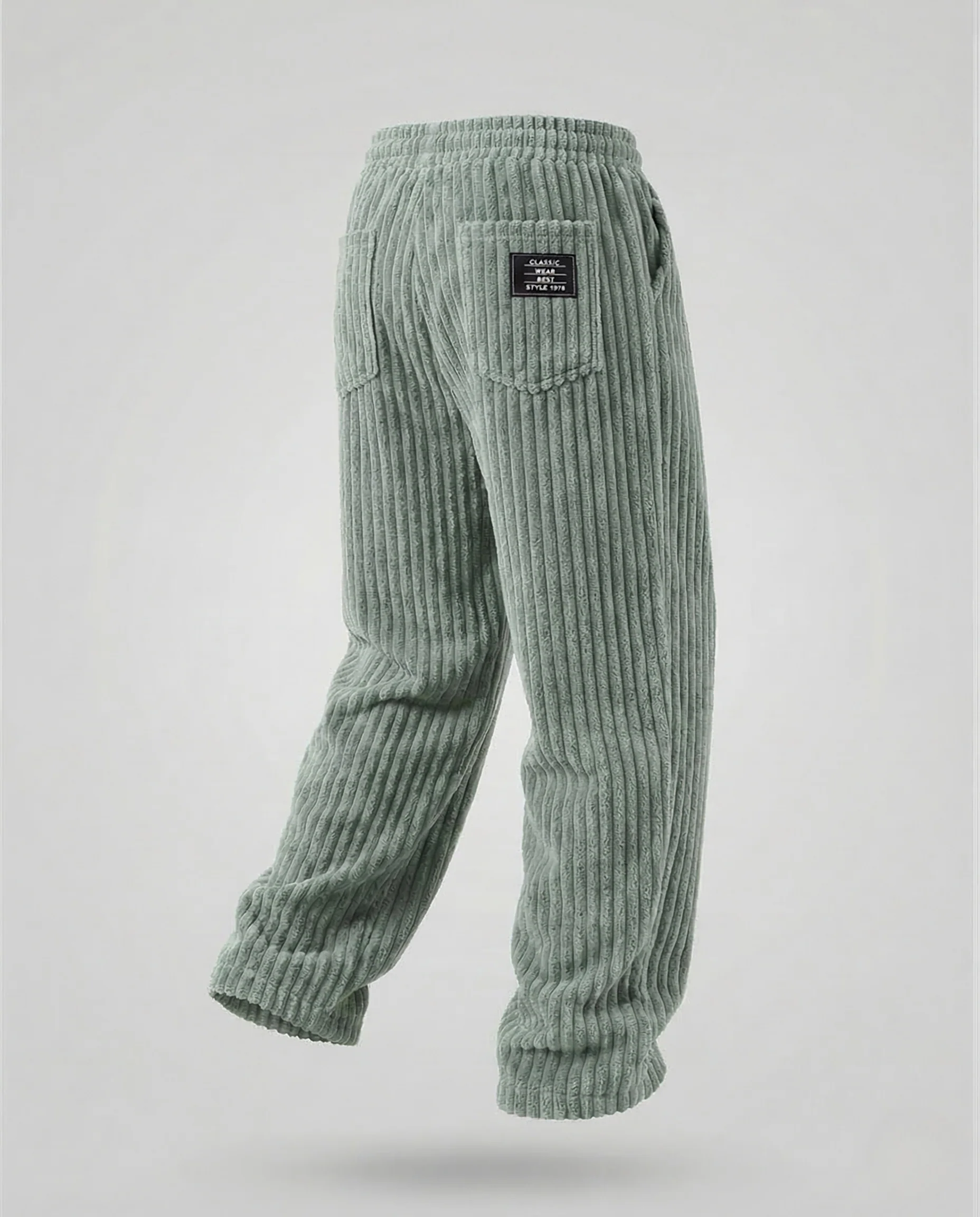 Herren Velours Hose Weit Elastikbund - Image 15
