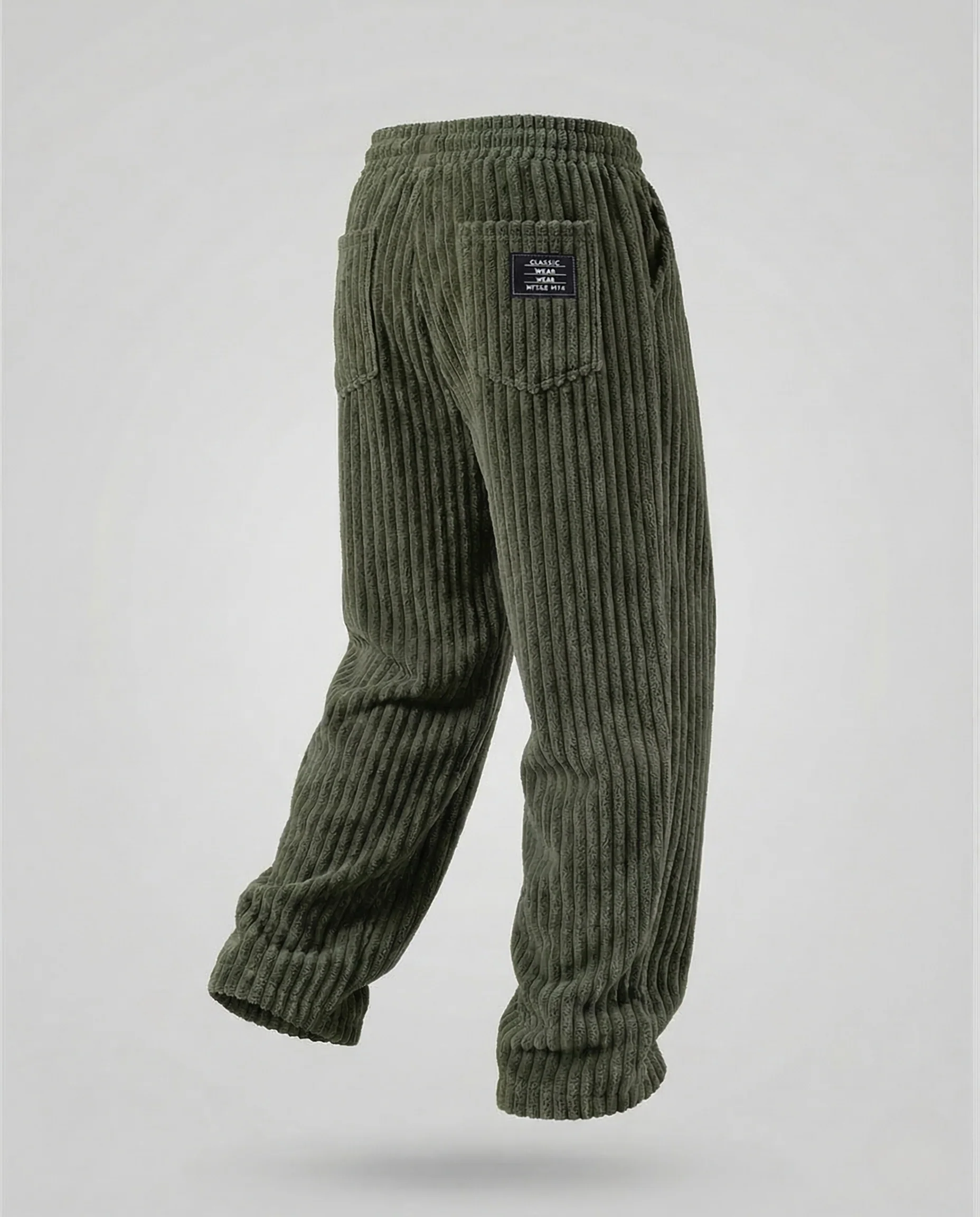 Herren Velours Hose Weit Elastikbund - Image 6