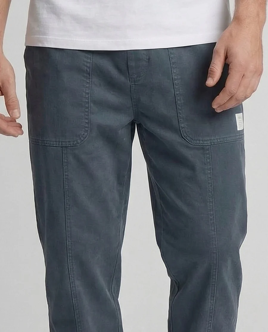 Herren Jogginghose Slim Baumwollmix Cargo Taschen - Image 3