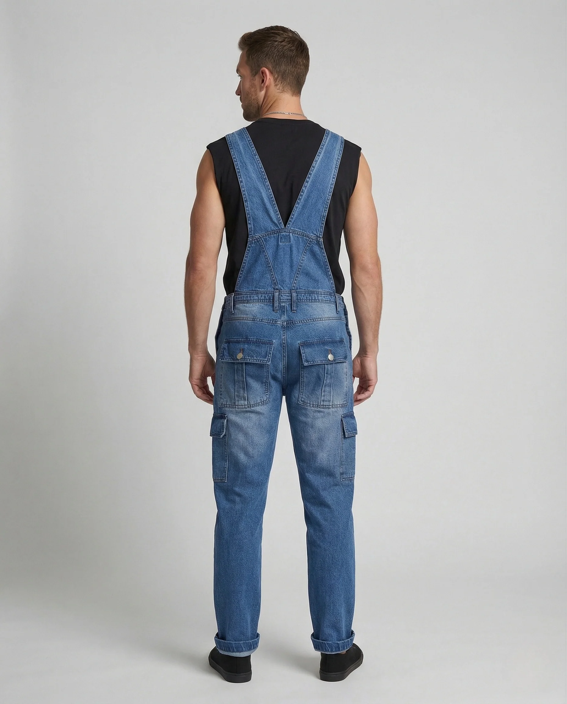 Herren Carpenter Latzhose mit Mehrfachtaschen - Image 3