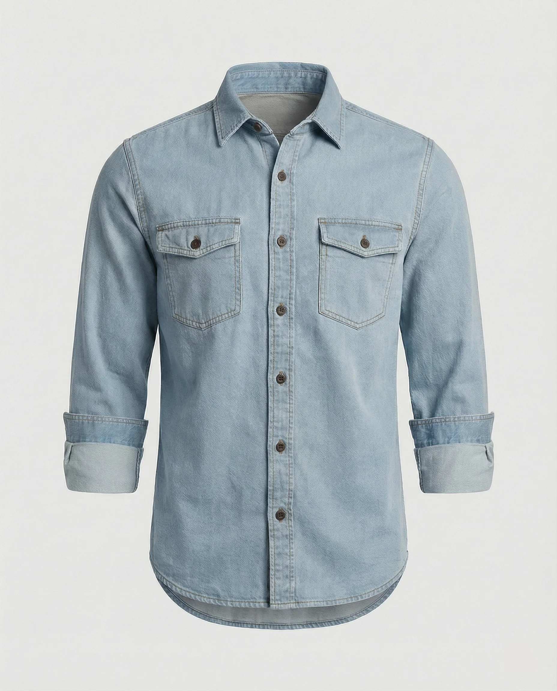 Herren Jeanshemd mit Brusttaschen - Image 2