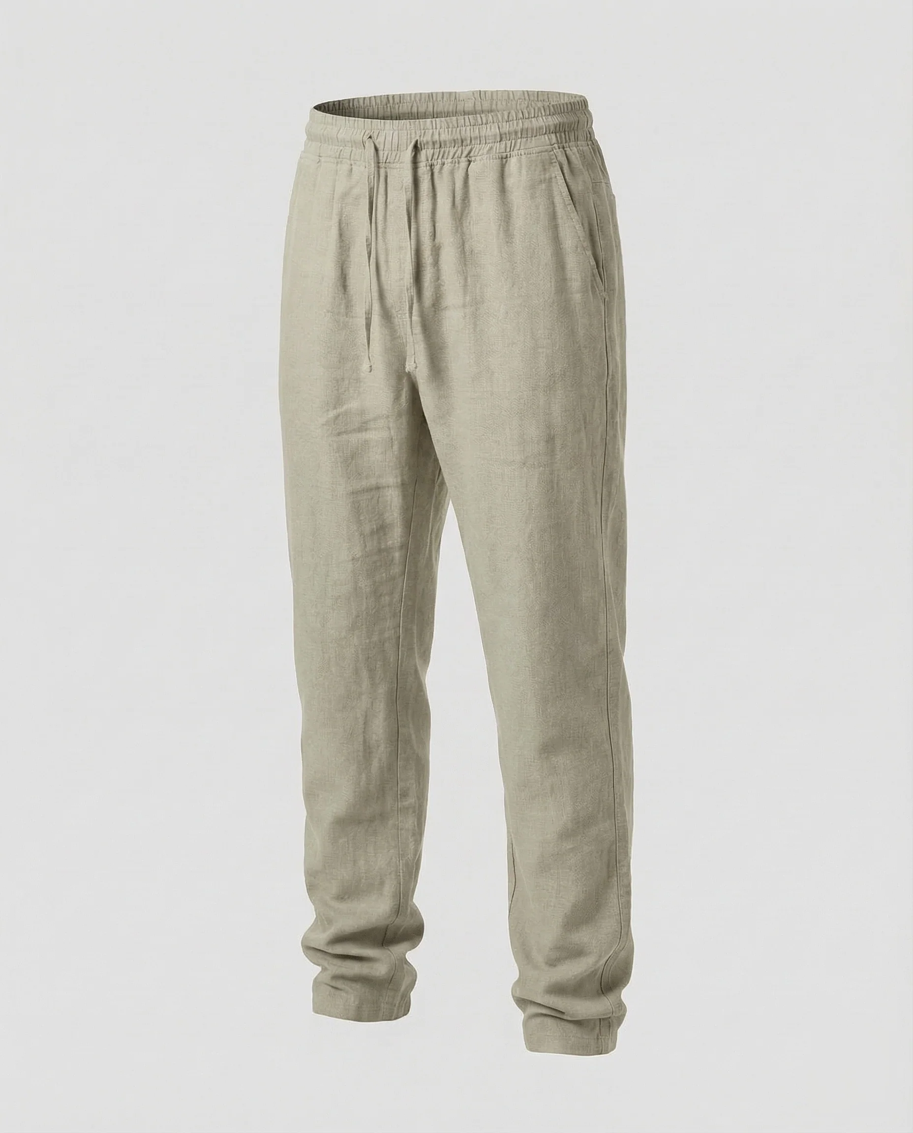 Herren Leinenhose Tunnelzug Gerade - Image 10