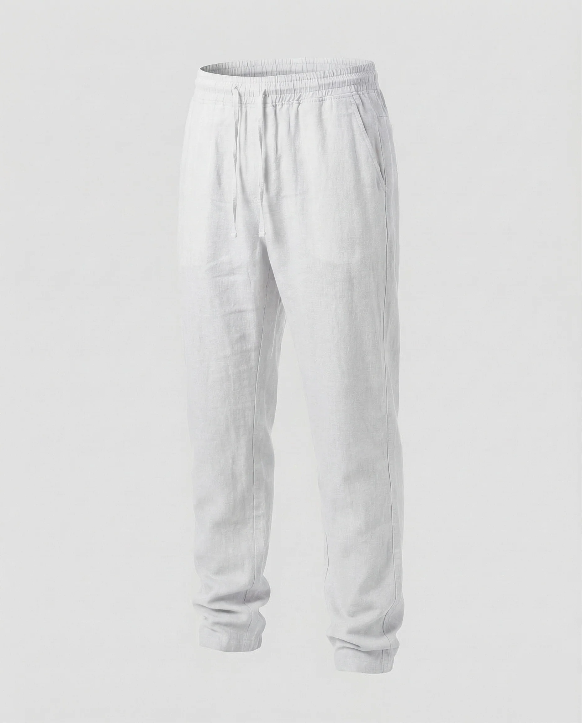 Herren Leinenhose Tunnelzug Gerade - Image 11