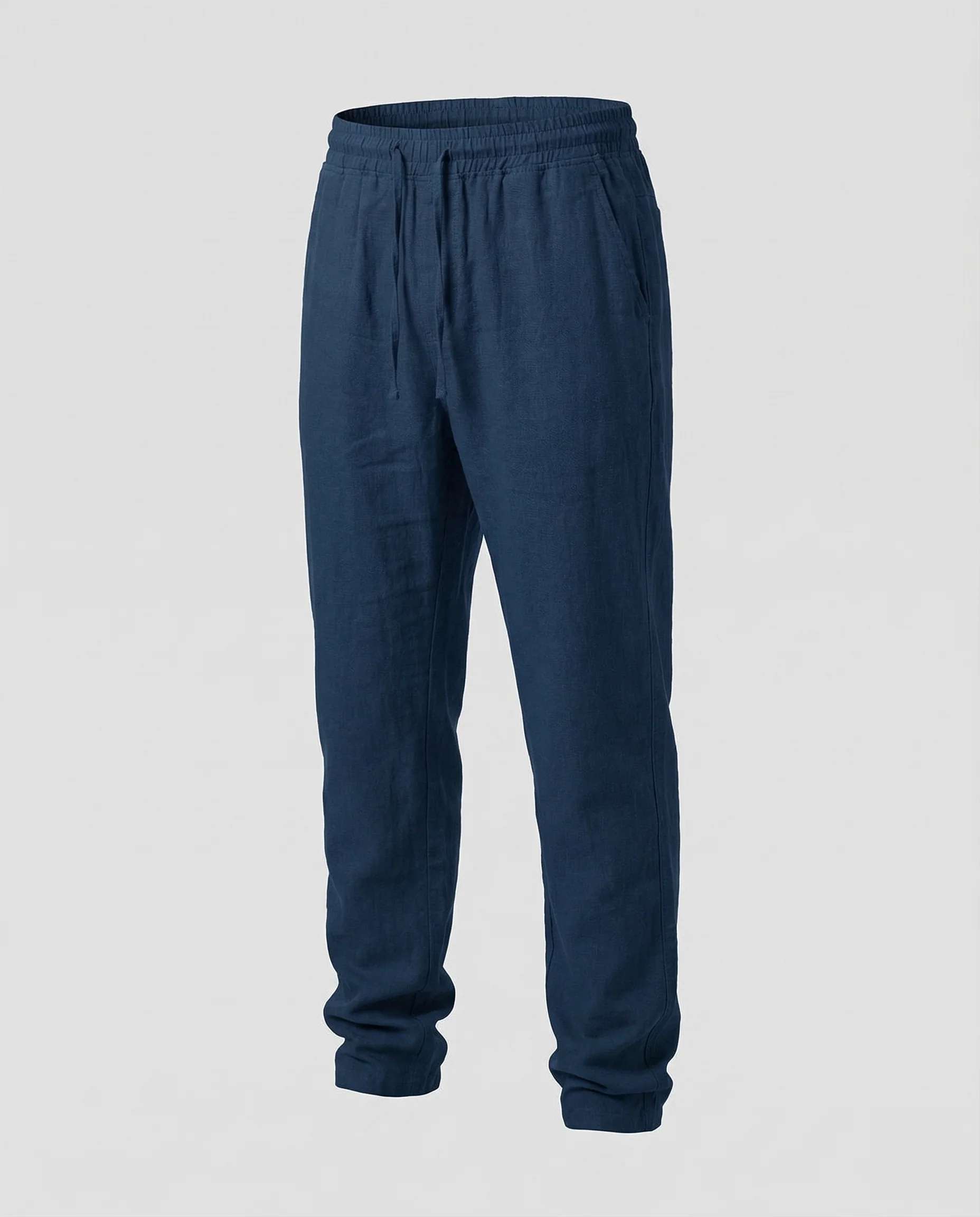Herren Leinenhose Tunnelzug Gerade - Image 5