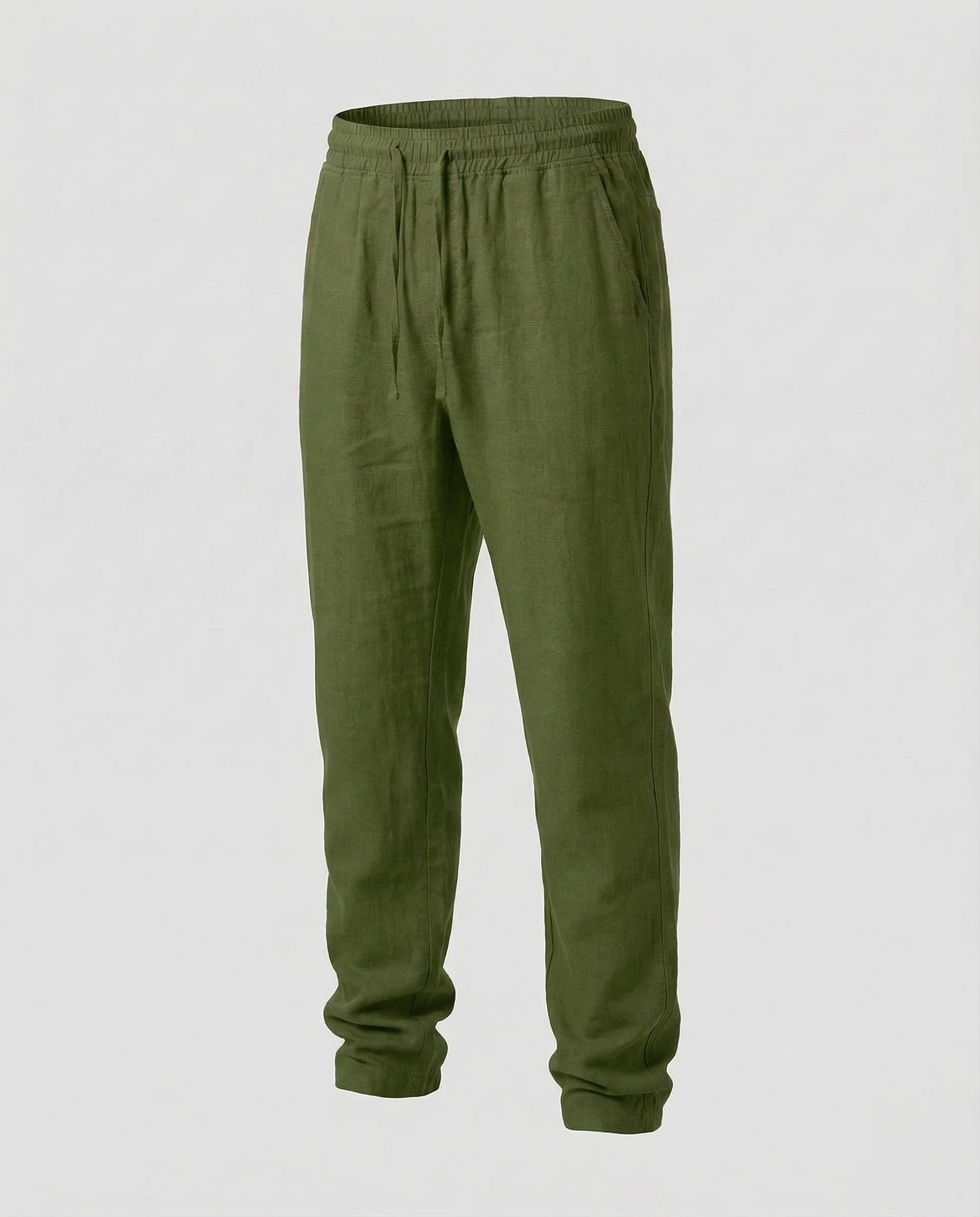 Herren Leinenhose Tunnelzug Gerade - Image 7