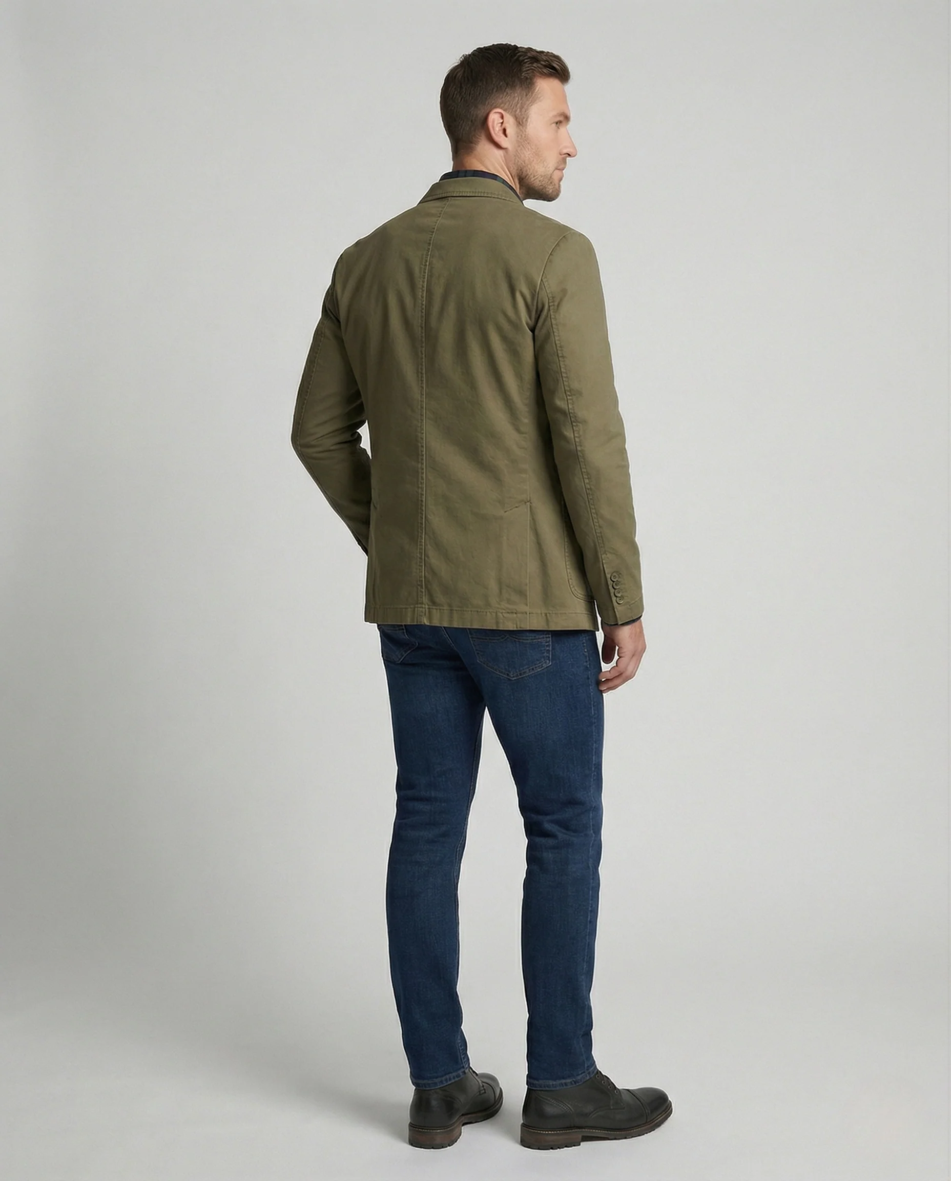 Baumwollblazer Retro Look Herren - Image 3