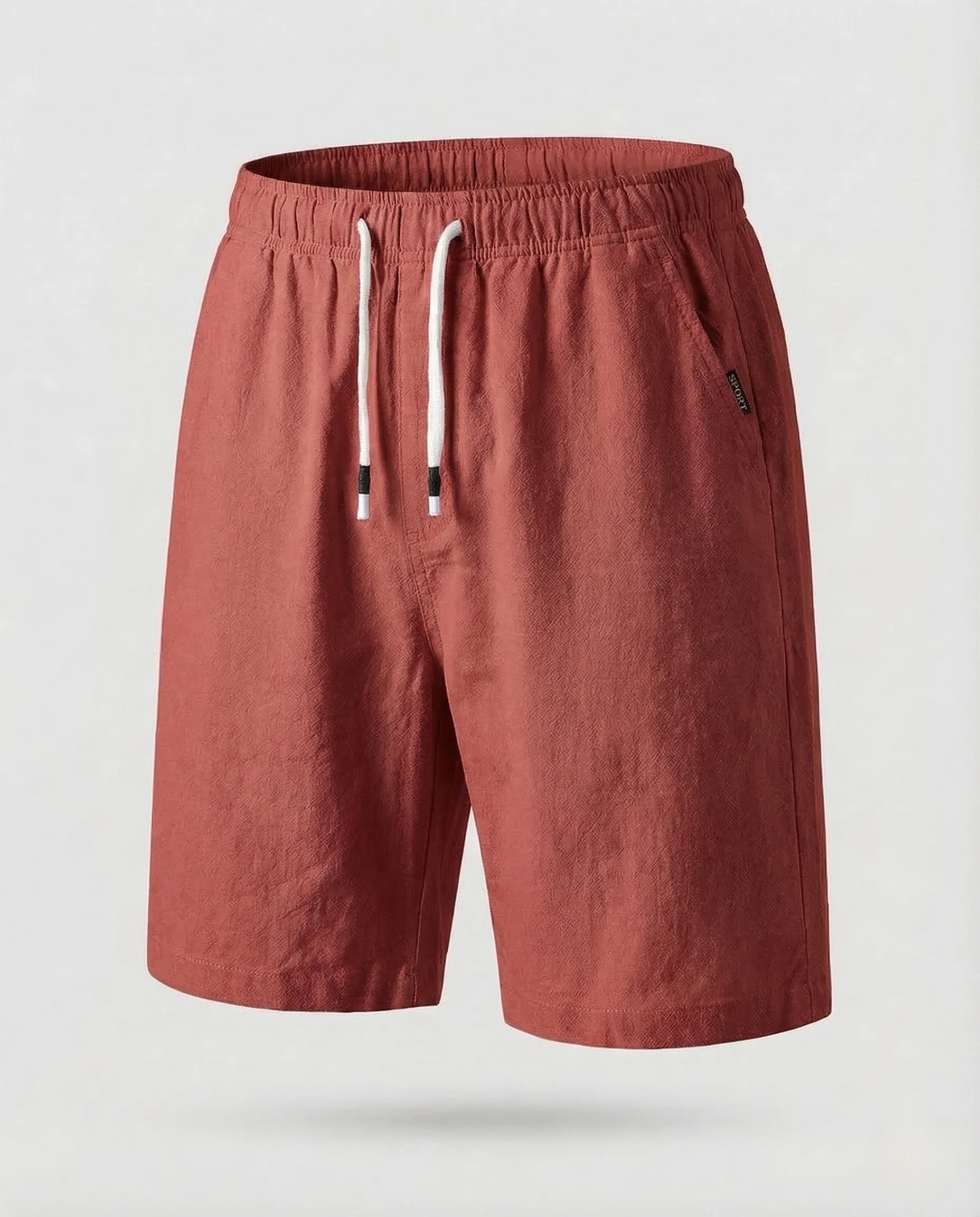 Herren Bermuda Baumwolle Leinen Elastikbund - Image 10
