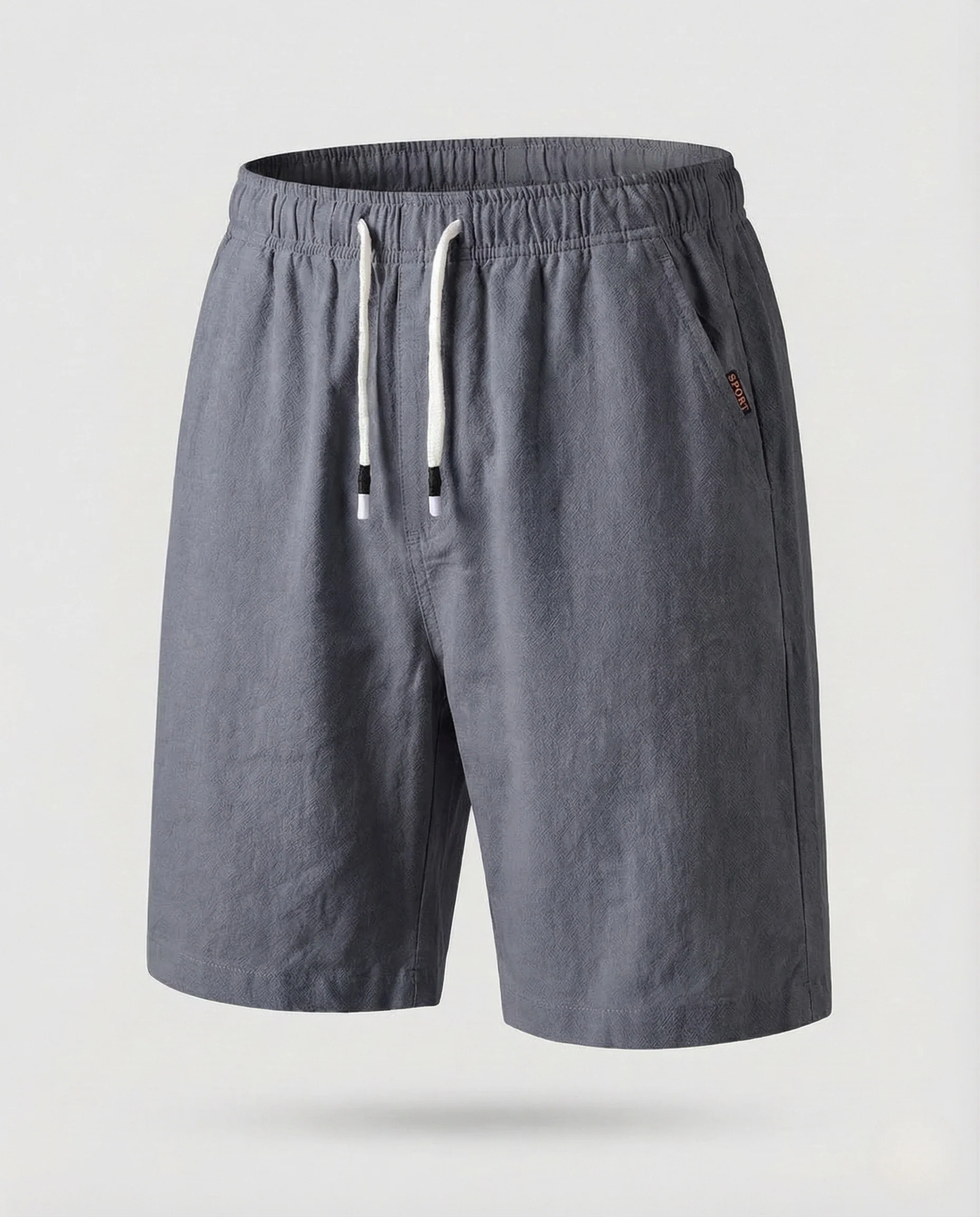 Herren Bermuda Baumwolle Leinen Elastikbund - Image 7