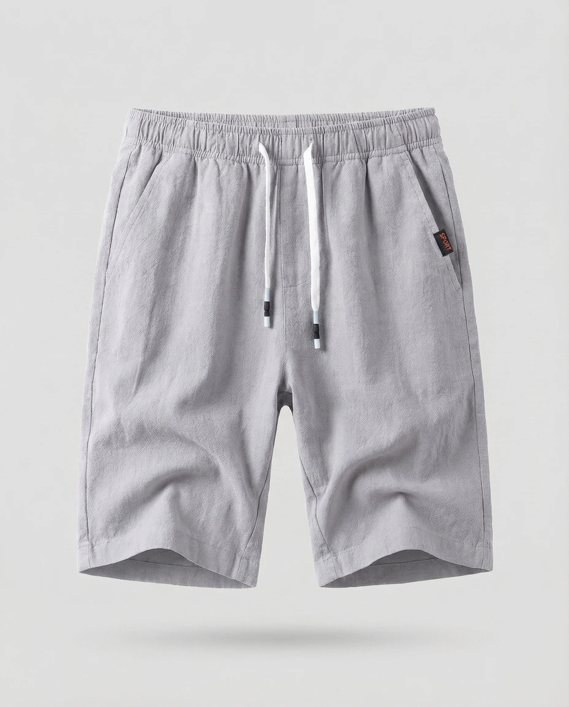 Herren Leinen Shorts Kordelzug - Image 10
