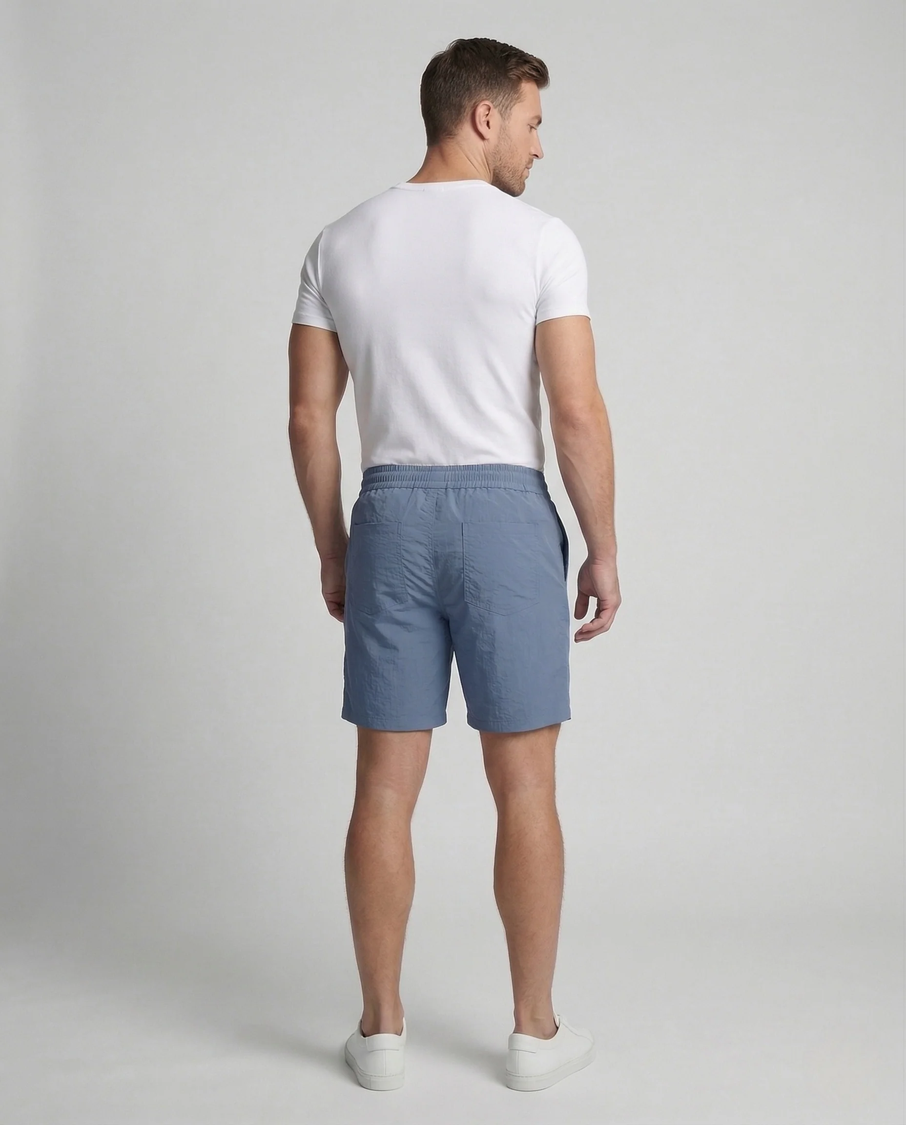 Herren Freizeit Shorts Elastischer Bund Tunnelzug - Image 3