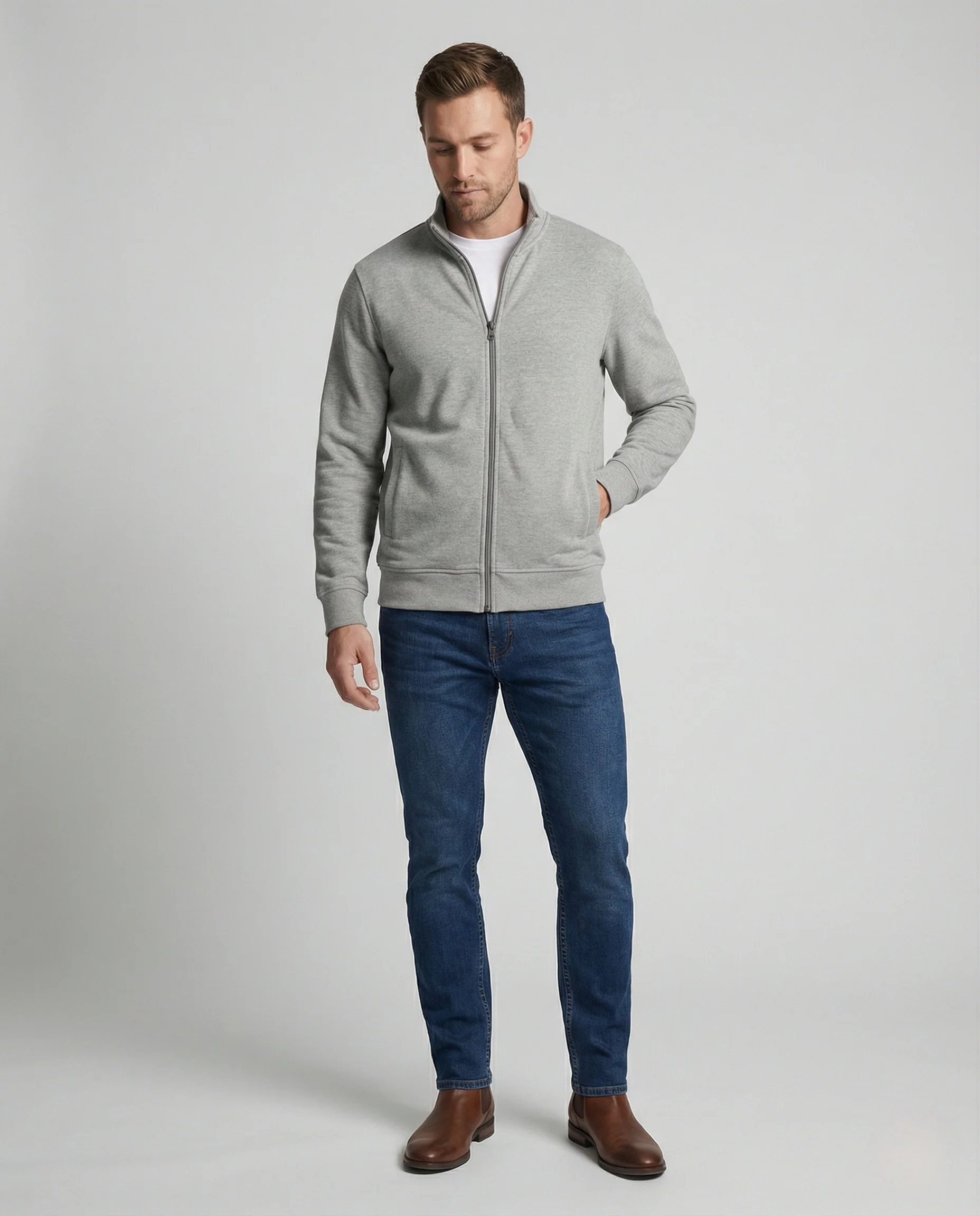 Strickjacke Mit Reißverschluss Herren - Image 2