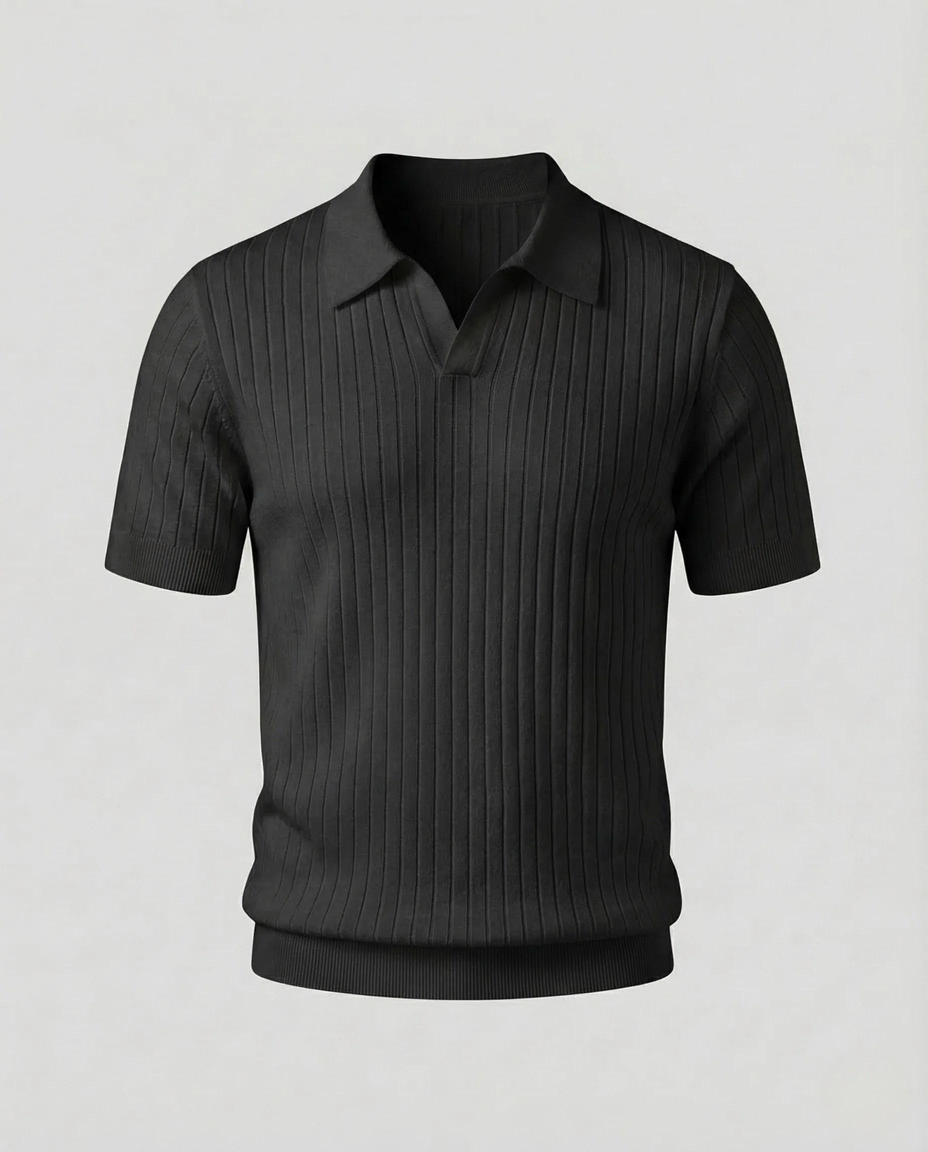 Herren Feinstrick Polo Kurzarm - Image 6