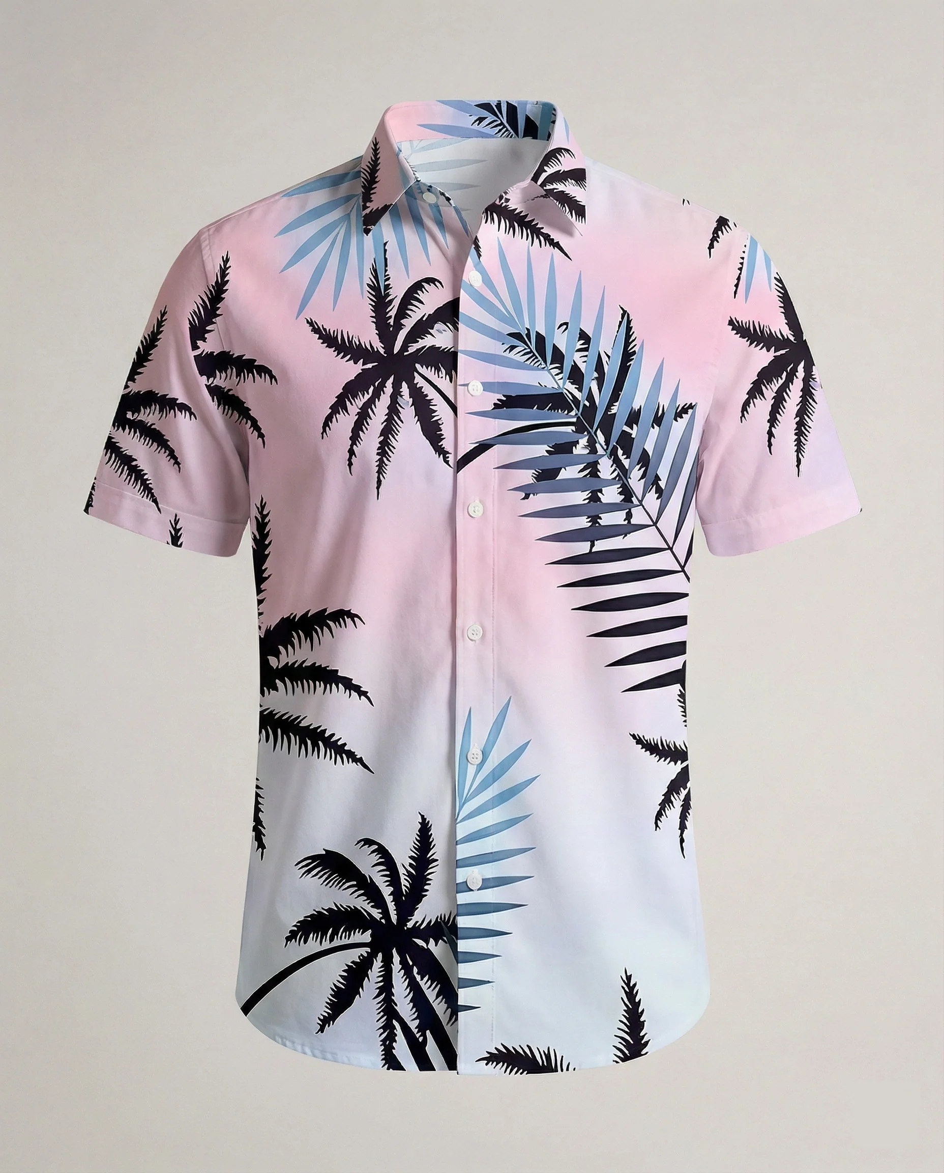 Herren Kurzarmhemd Hawaii Viskose - Image 12