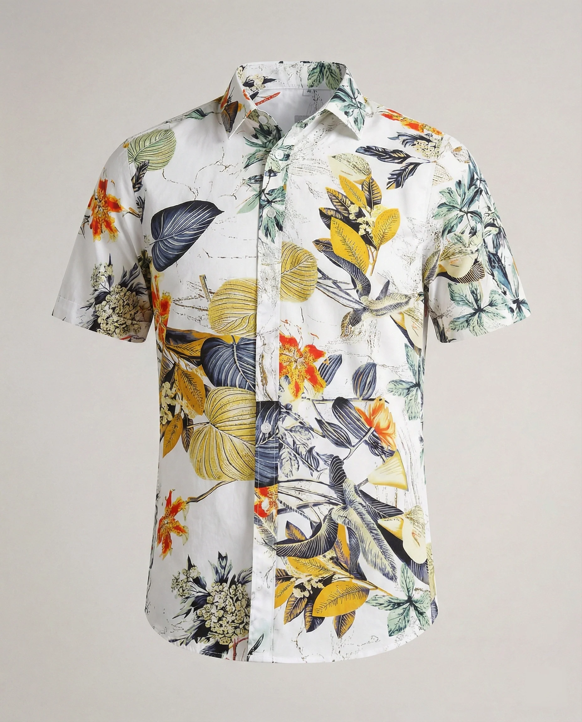 Herren Kurzarmhemd Hawaii Viskose - Image 15