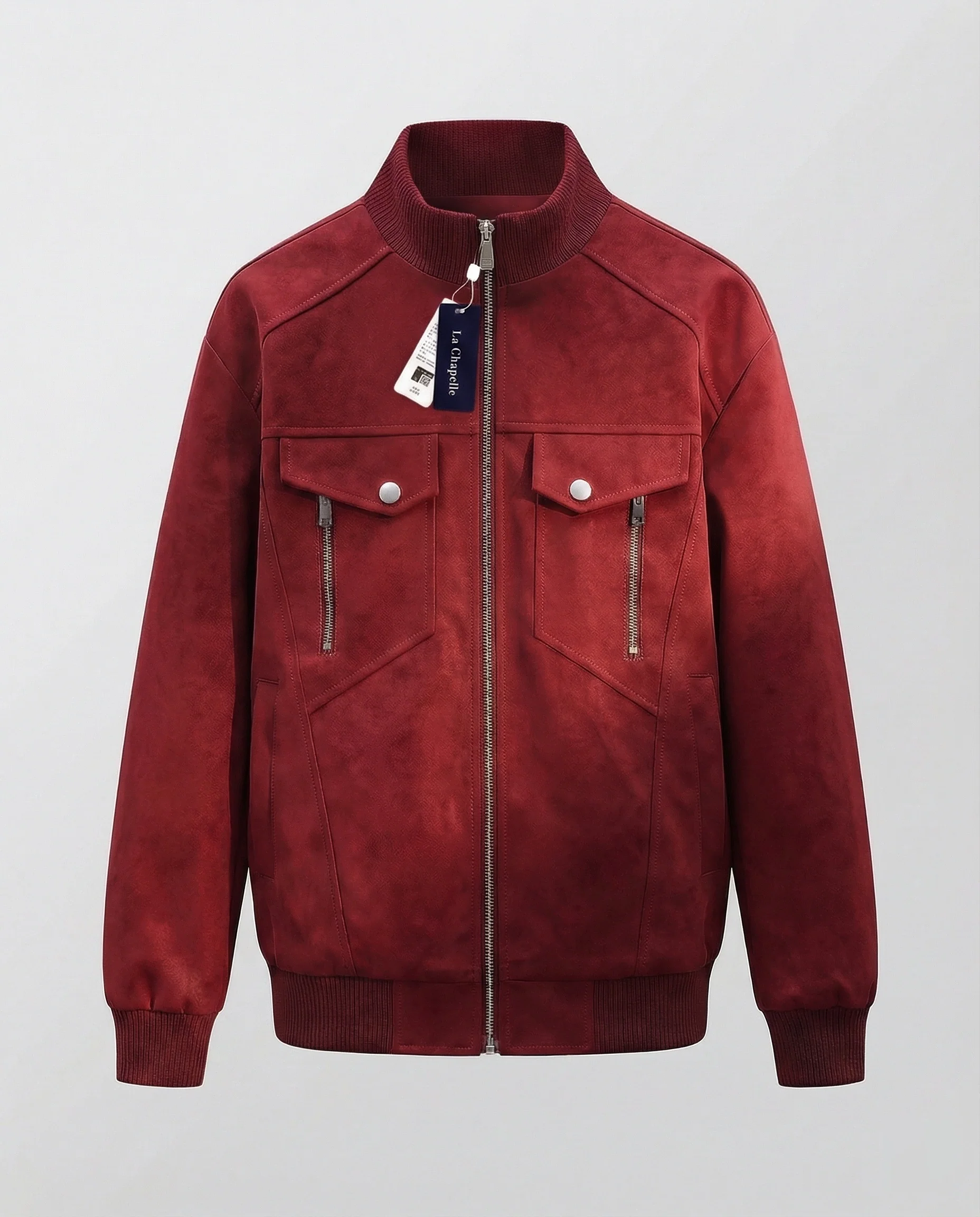 Herren Velours Bomberjacke Locker - Image 2