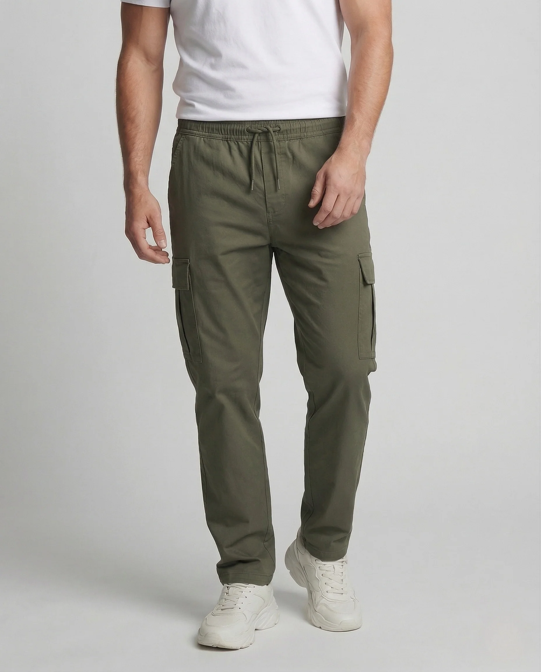 Herren Cargo Hose locker mit Tunnelzug Utility Pants - Image 2