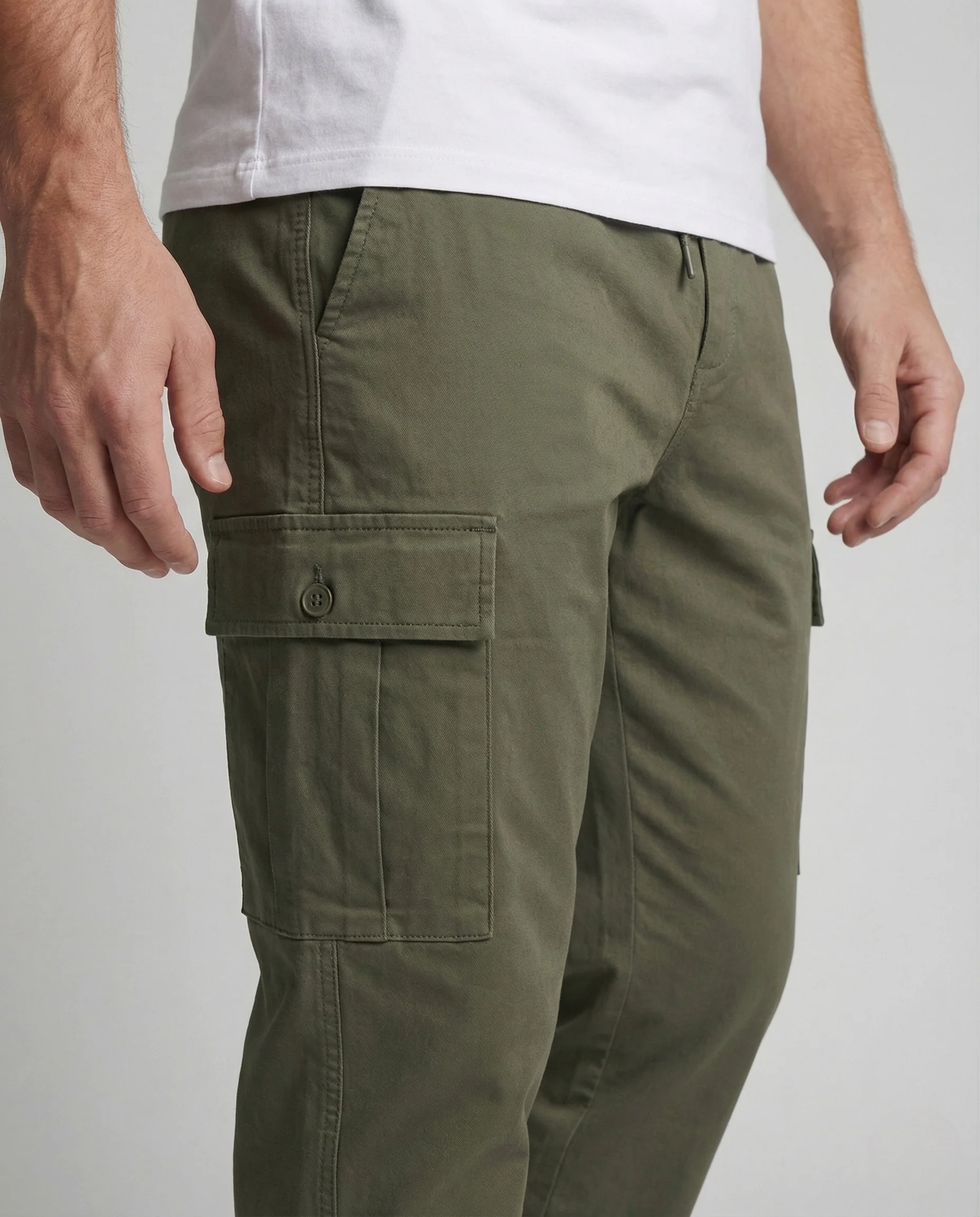 Herren Cargo Hose locker mit Tunnelzug Utility Pants - Image 3