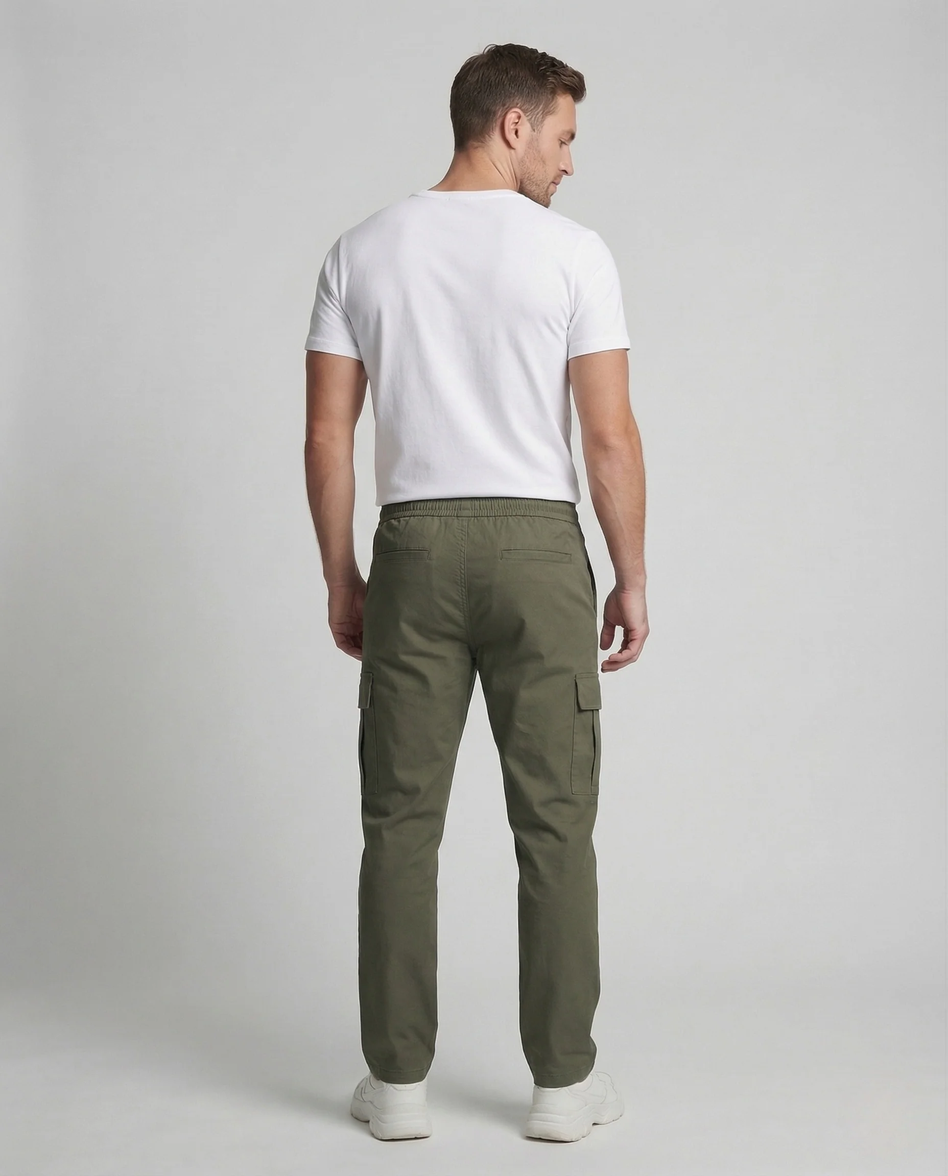 Herren Cargo Hose locker mit Tunnelzug Utility Pants - Image 4