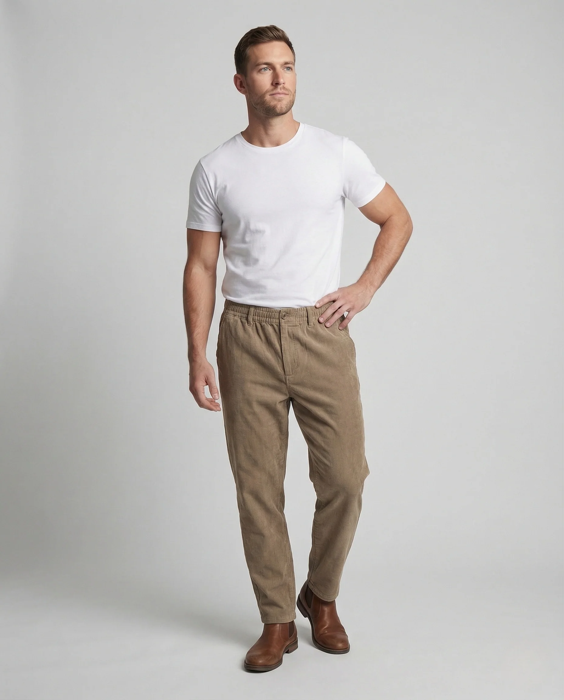 Herren Cordhose elastisch mit Komfortbund - Image 2